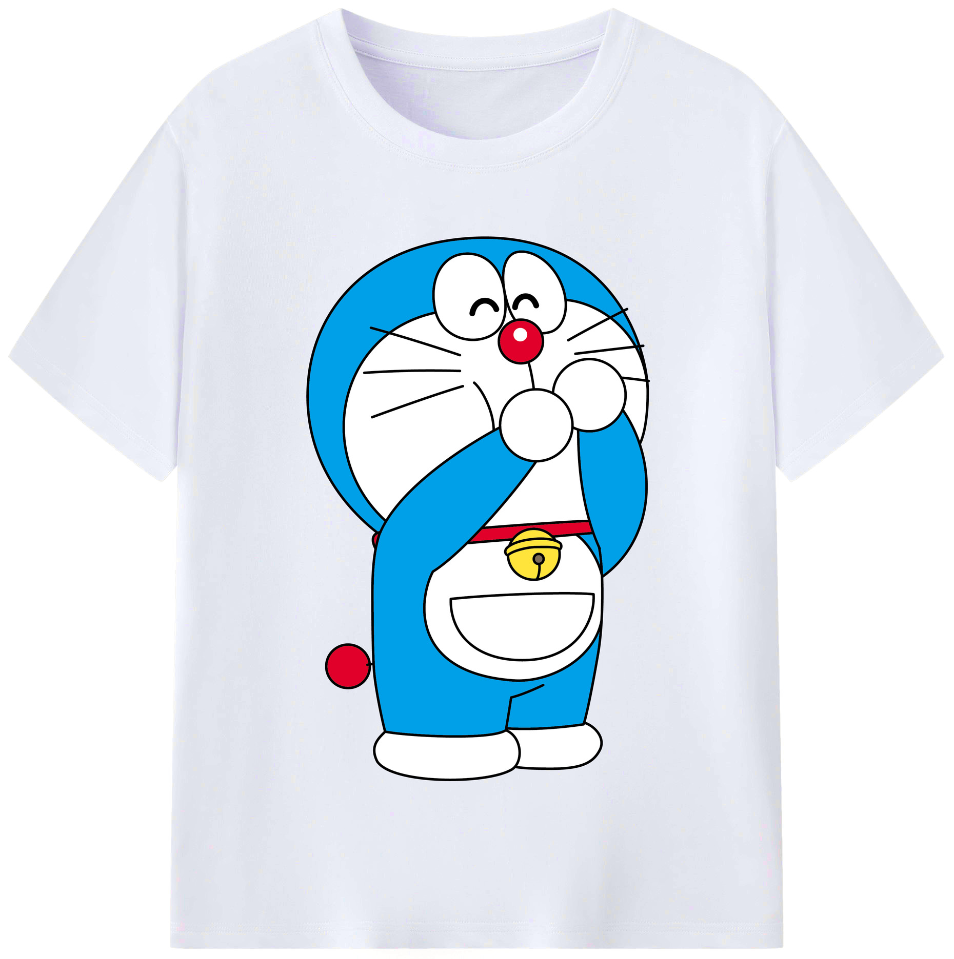 （画像用） ドラえもん Doraemon レディースカジュアルプリントTシャツ（綿100％）