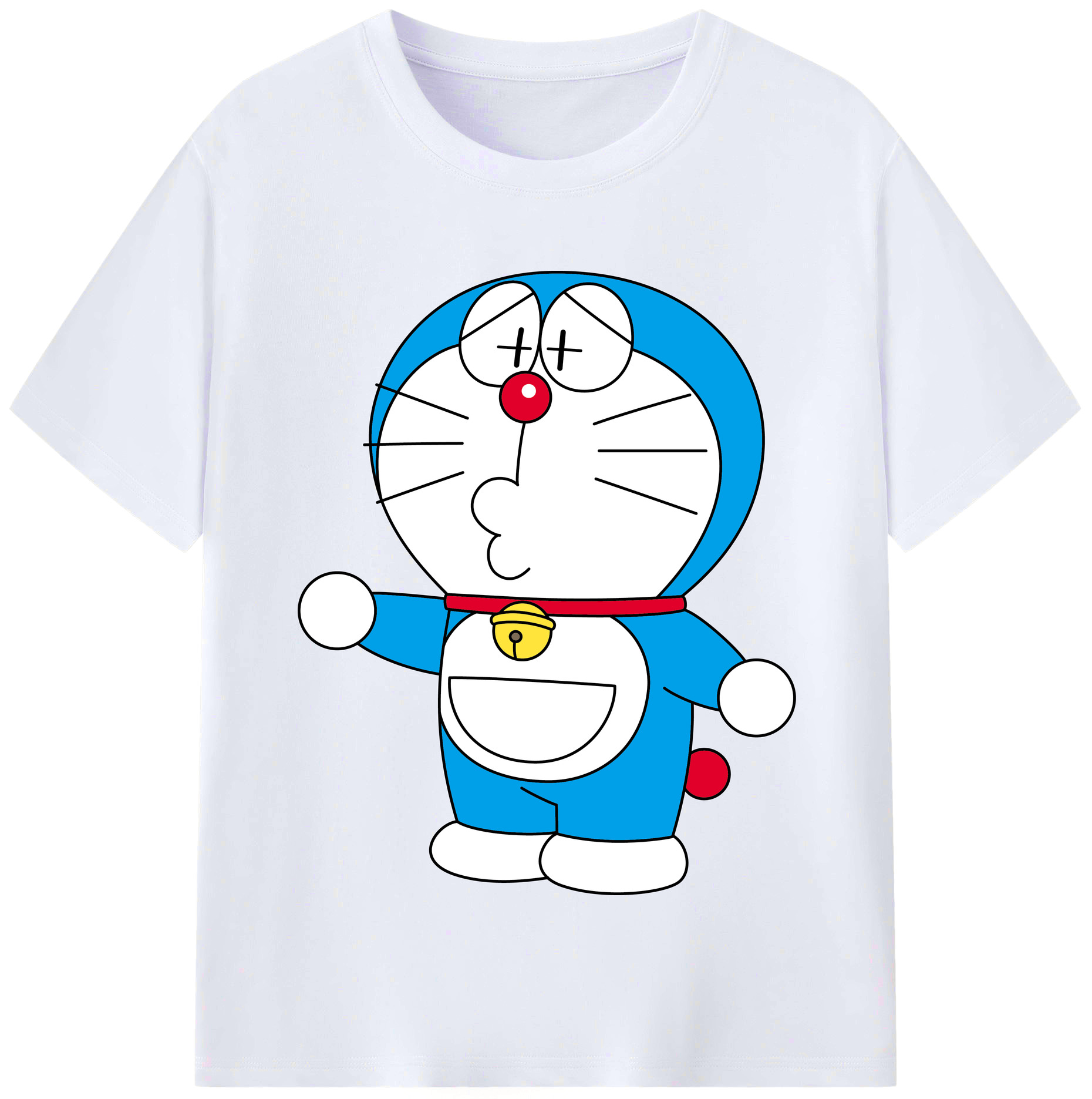 （画像用） ドラえもん Doraemon レディースカジュアルプリントTシャツ（綿100％）