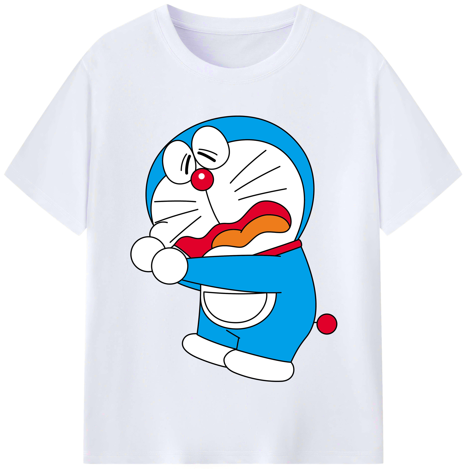 （画像用） ドラえもん Doraemon レディースカジュアルプリントTシャツ（綿100％）