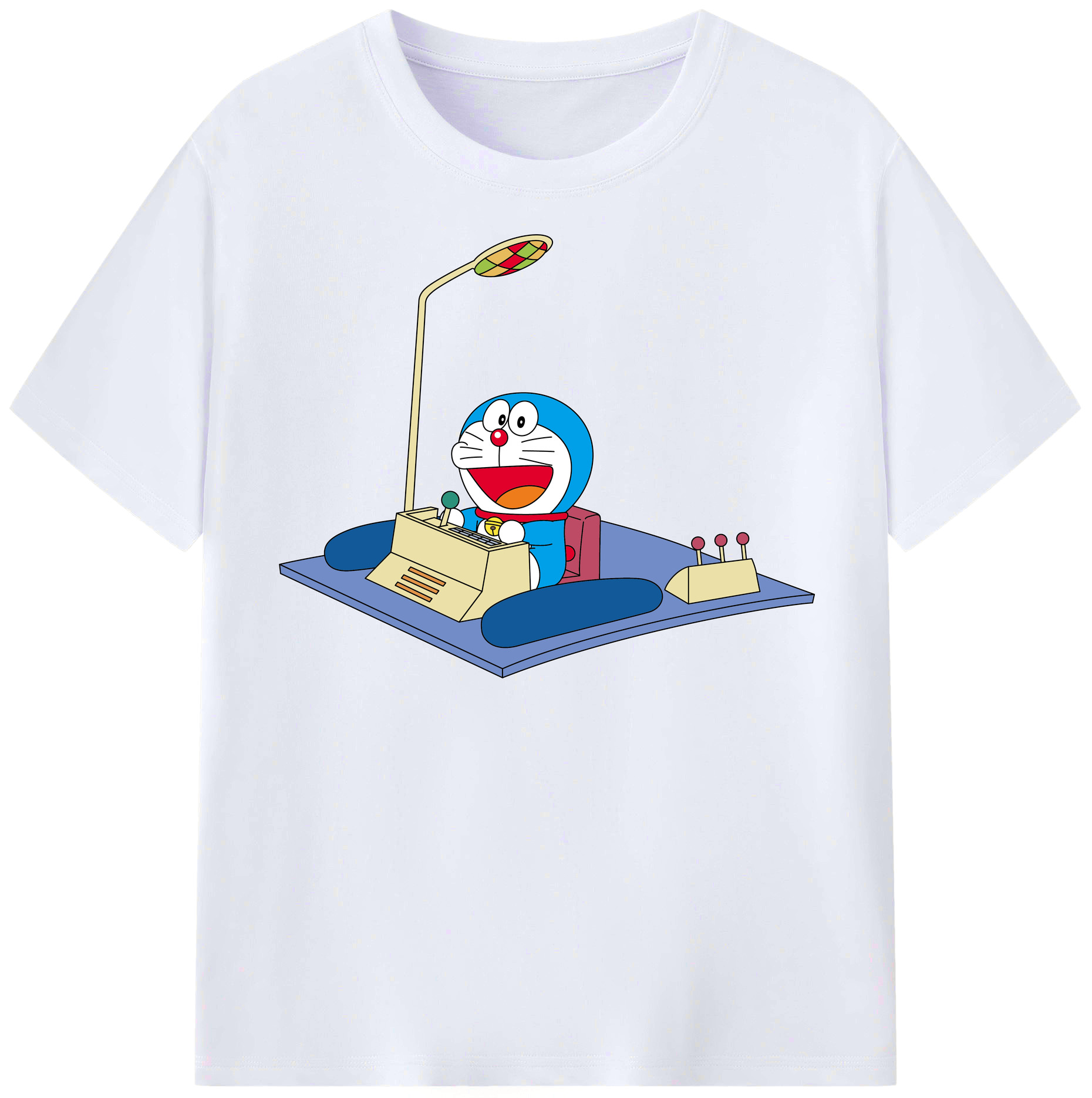 （画像用） ドラえもん Doraemon レディースカジュアルプリントTシャツ（綿100％）
