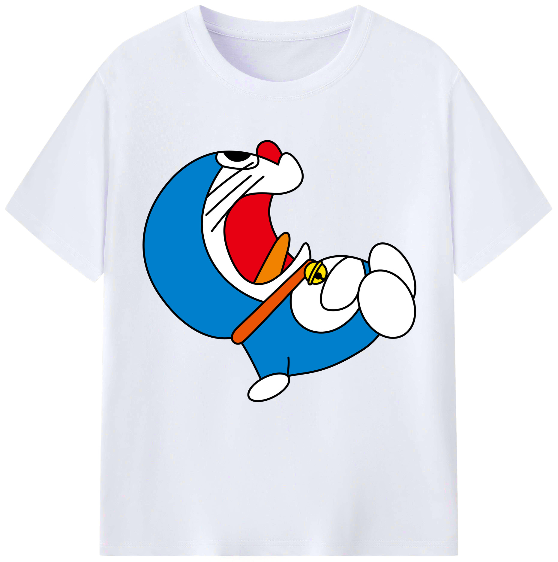 （画像用） ドラえもん Doraemon レディースカジュアルプリントTシャツ（綿100％）