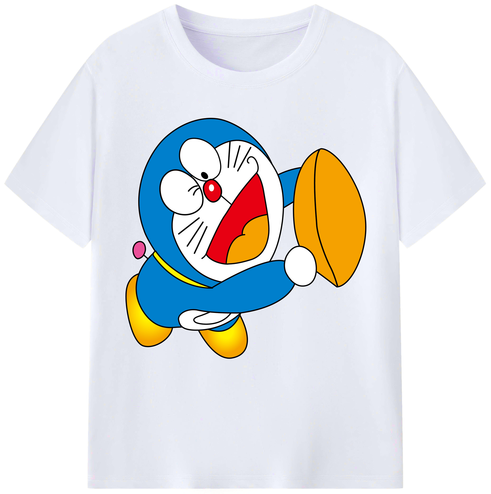 （画像用） ドラえもん Doraemon レディースカジュアルプリントTシャツ（綿100％）