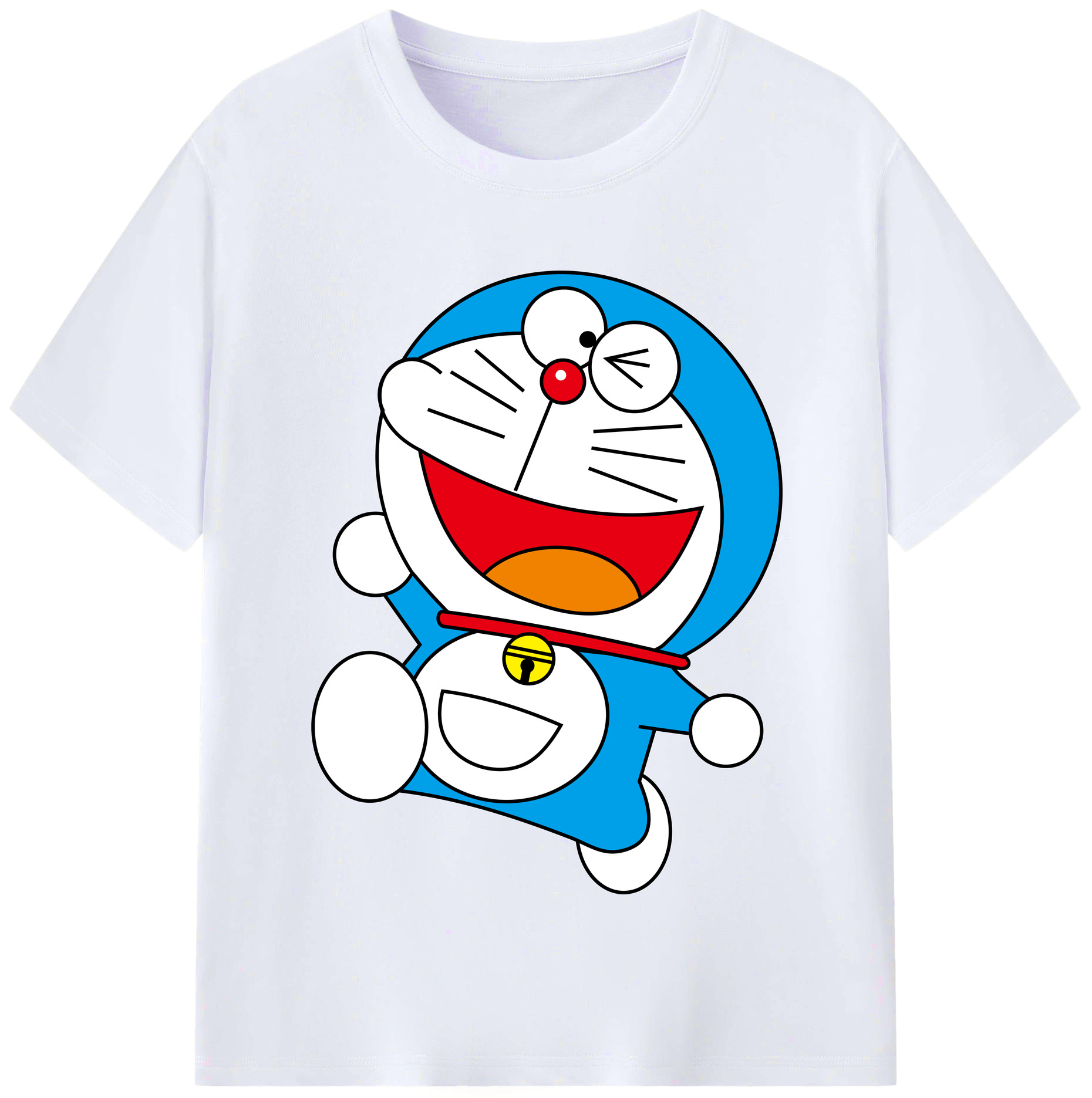 （画像用） ドラえもん Doraemon レディースカジュアルプリントTシャツ（綿100％）