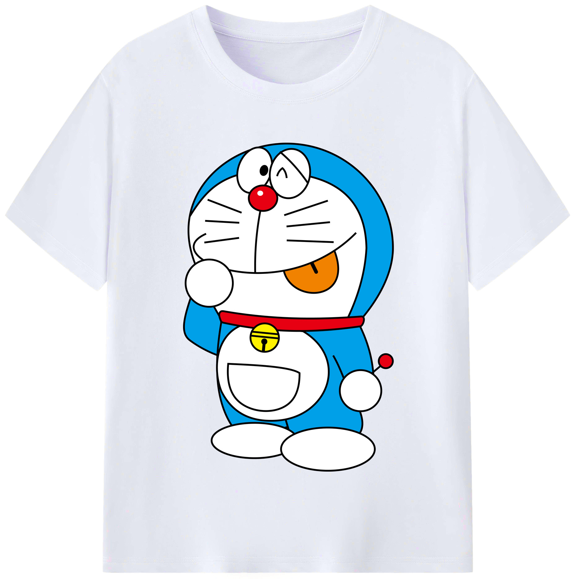 （画像用） ドラえもん Doraemon レディースカジュアルプリントTシャツ（綿100％）