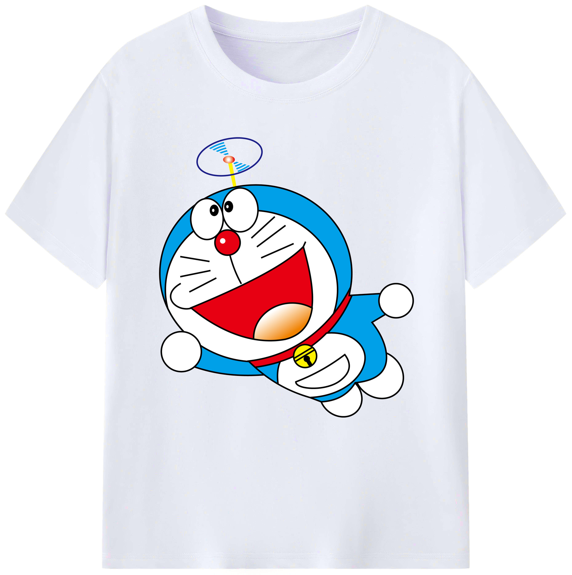 （画像用） ドラえもん Doraemon レディースカジュアルプリントTシャツ（綿100％）