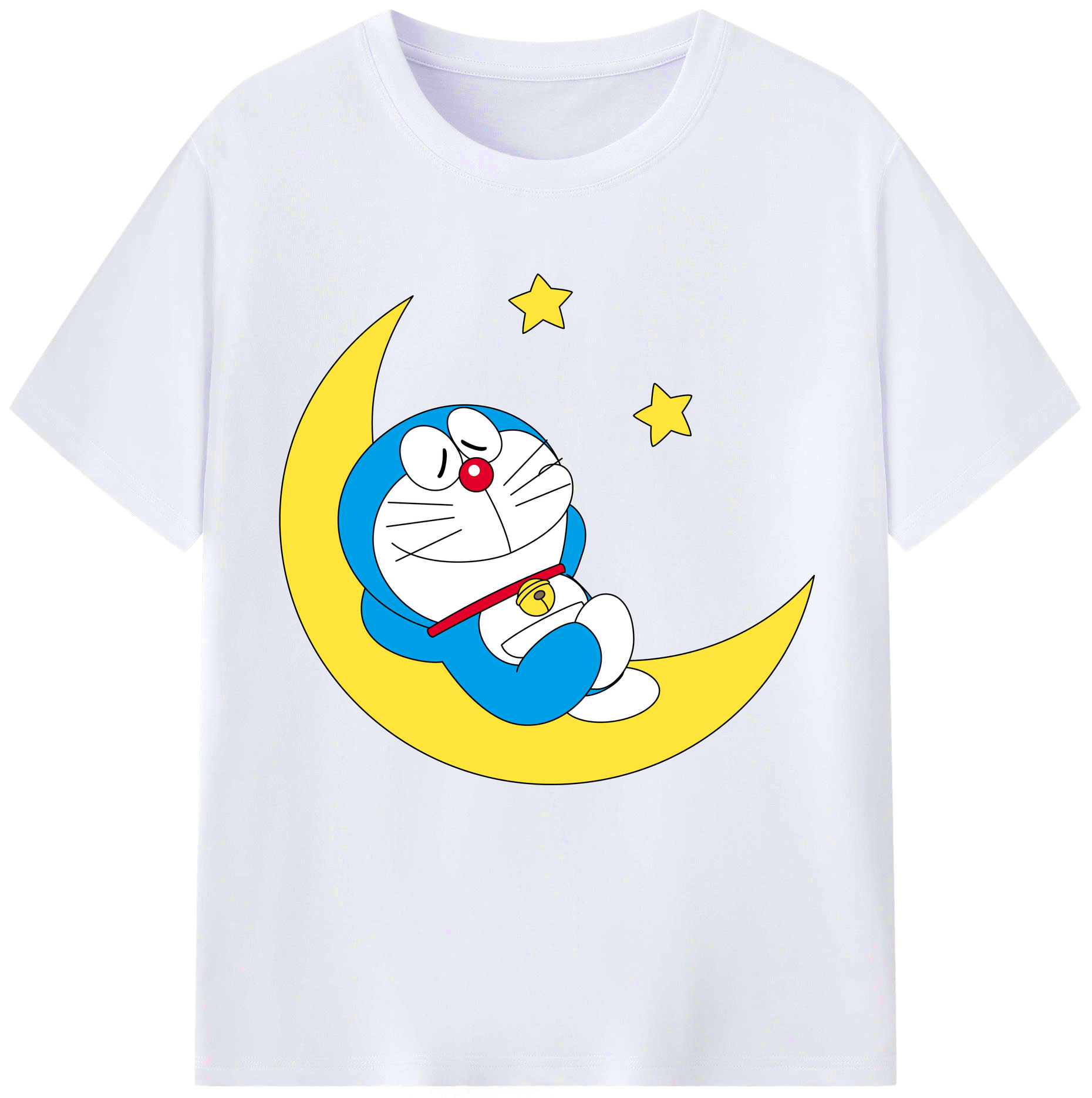 （画像用） ドラえもん Doraemon レディースカジュアルプリントTシャツ（綿100％）