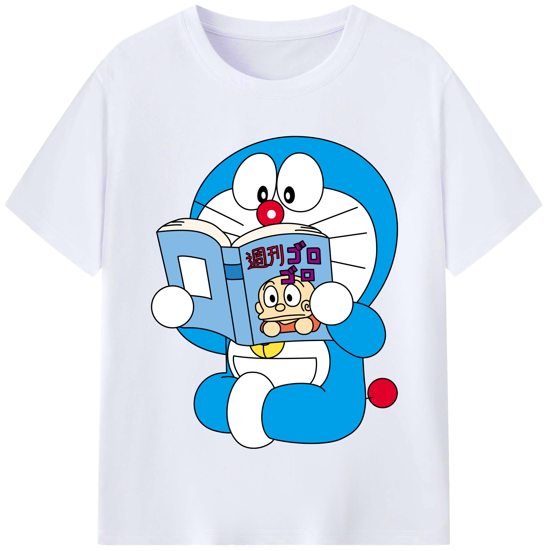 （画像用） ドラえもん Doraemon レディースカジュアルプリントTシャツ（綿100％）
