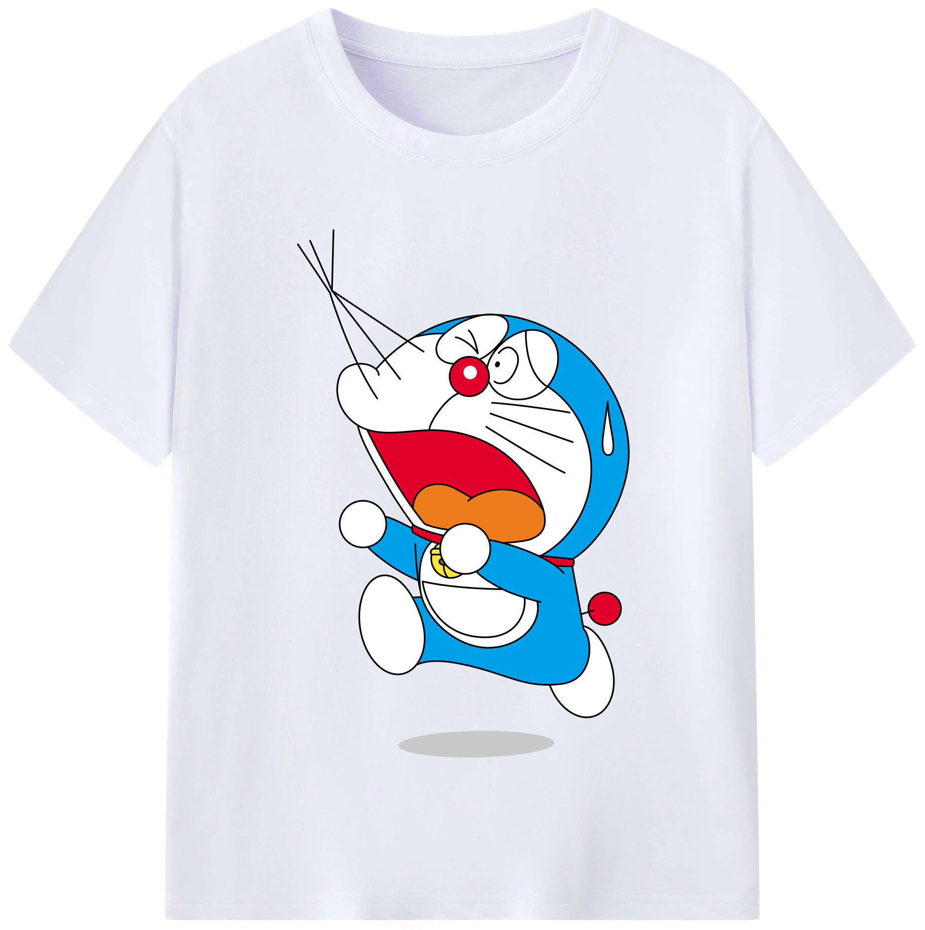 （画像用） ドラえもん Doraemon レディースカジュアルプリントTシャツ（綿100％）