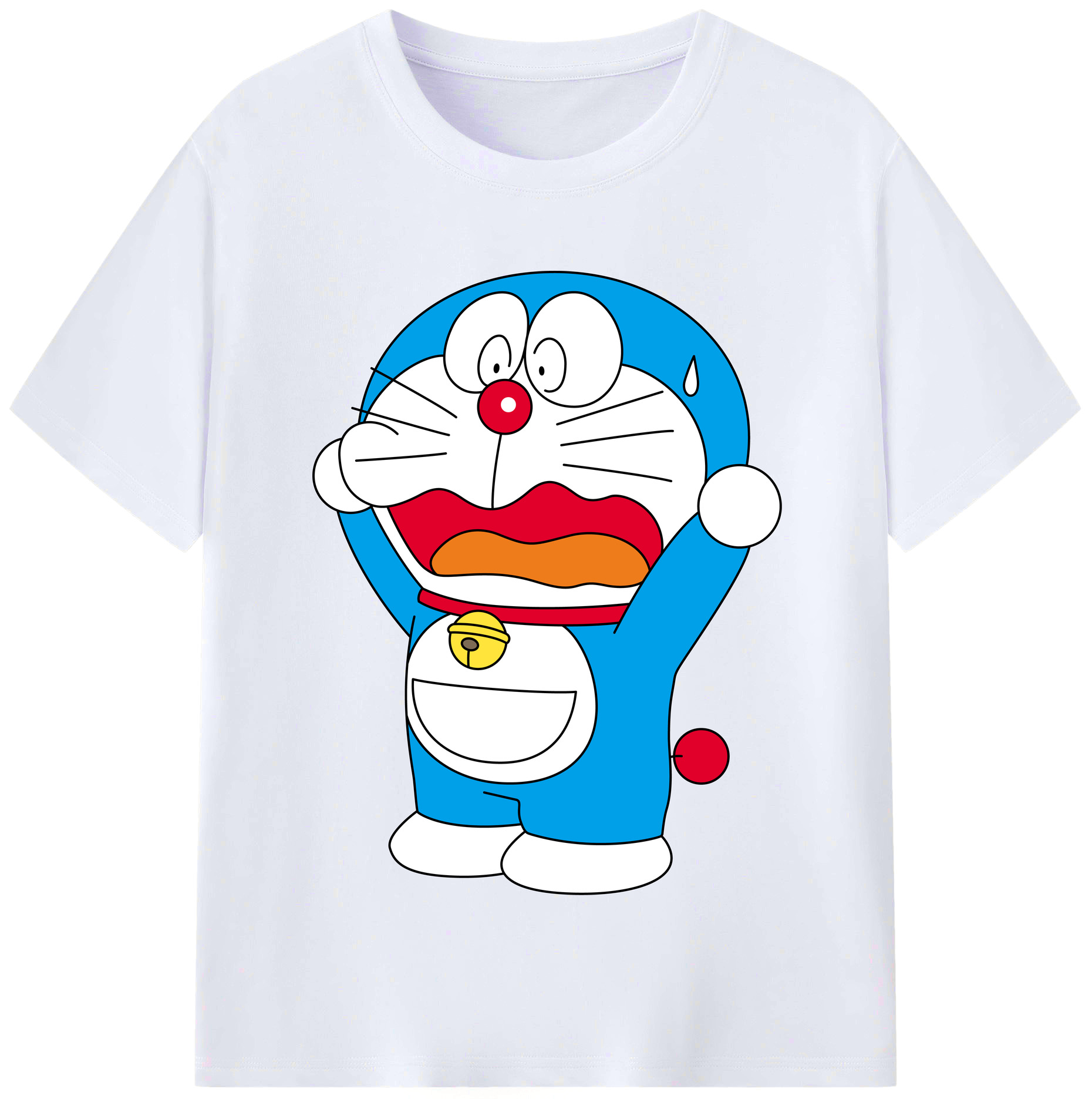 （画像用） ドラえもん Doraemon レディースカジュアルプリントTシャツ（綿100％）