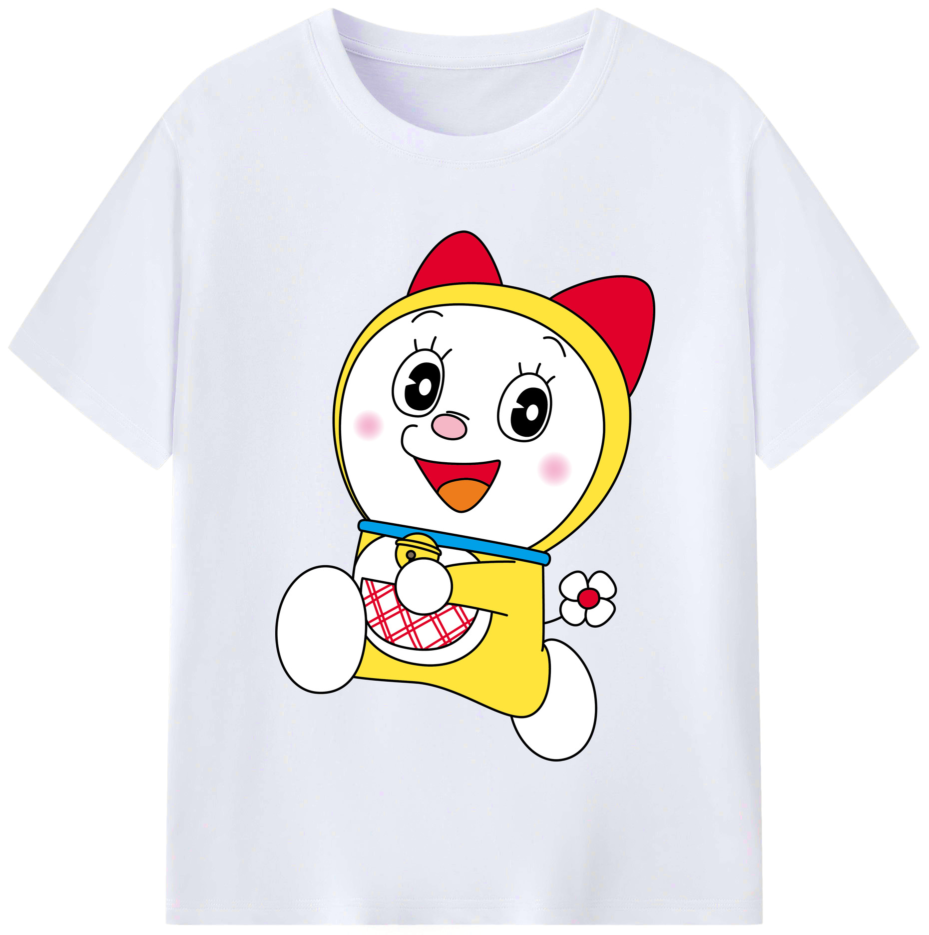 （画像用） ドラえもん ドラミ Doraemon Dorami レディースカジュアルプリントTシャツ（綿100％）
