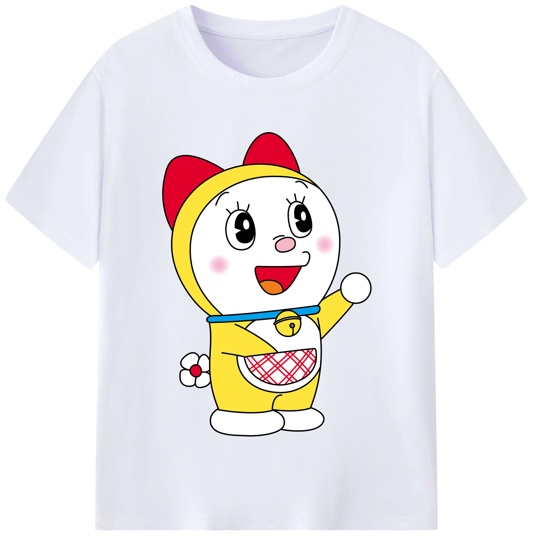 （画像用） ドラえもん ドラミ Doraemon Dorami レディースカジュアルプリントTシャツ（綿100％）