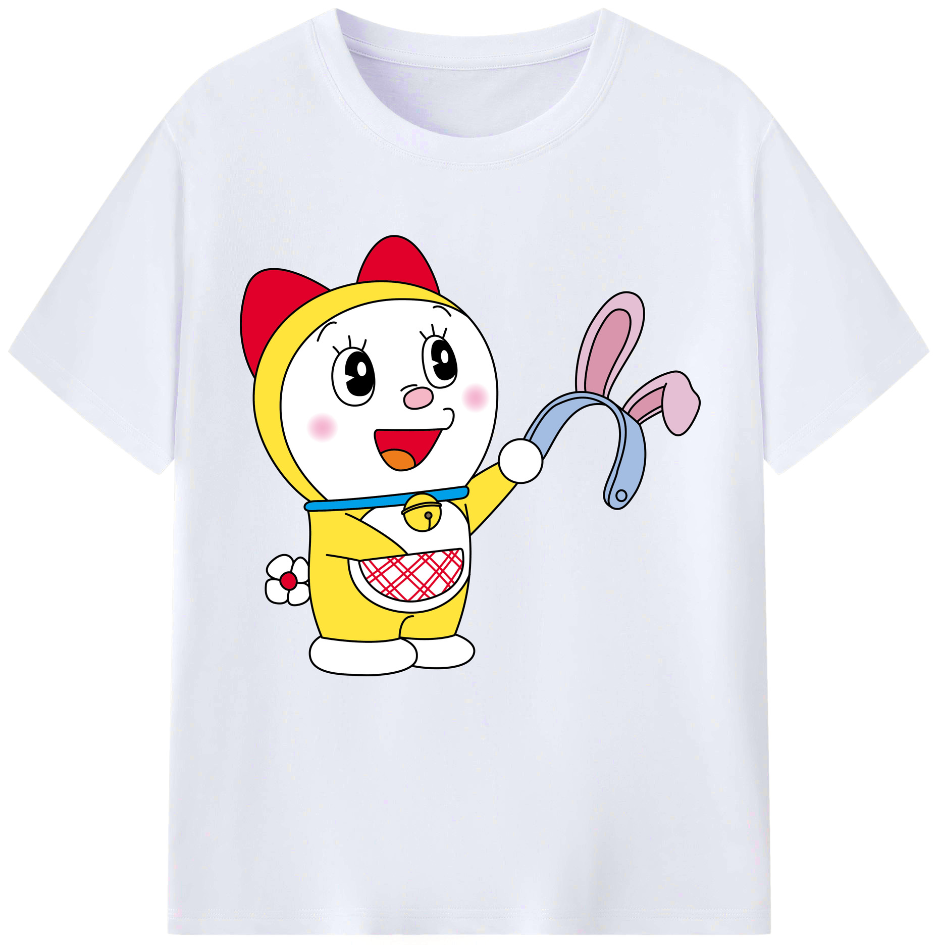 （画像用） ドラえもん ドラミ Doraemon Dorami レディースカジュアルプリントTシャツ（綿100％）