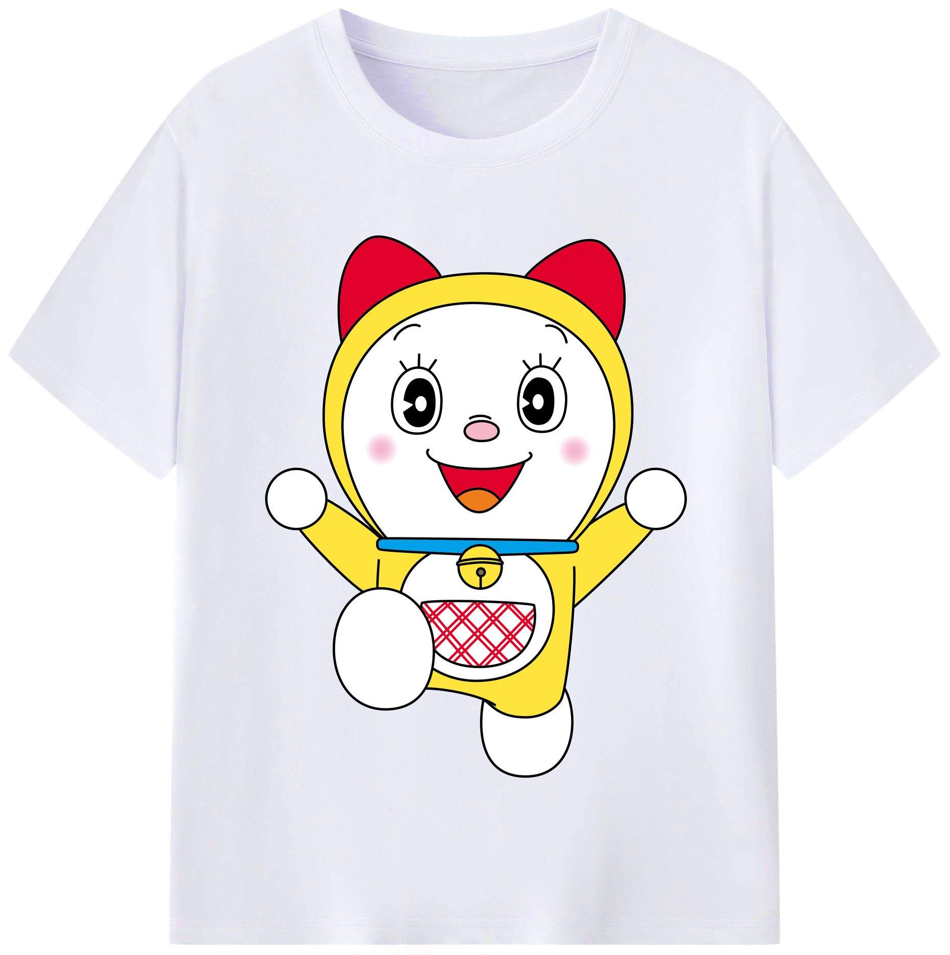 （画像用） ドラえもん ドラミ Doraemon Dorami レディースカジュアルプリントTシャツ（綿100％）