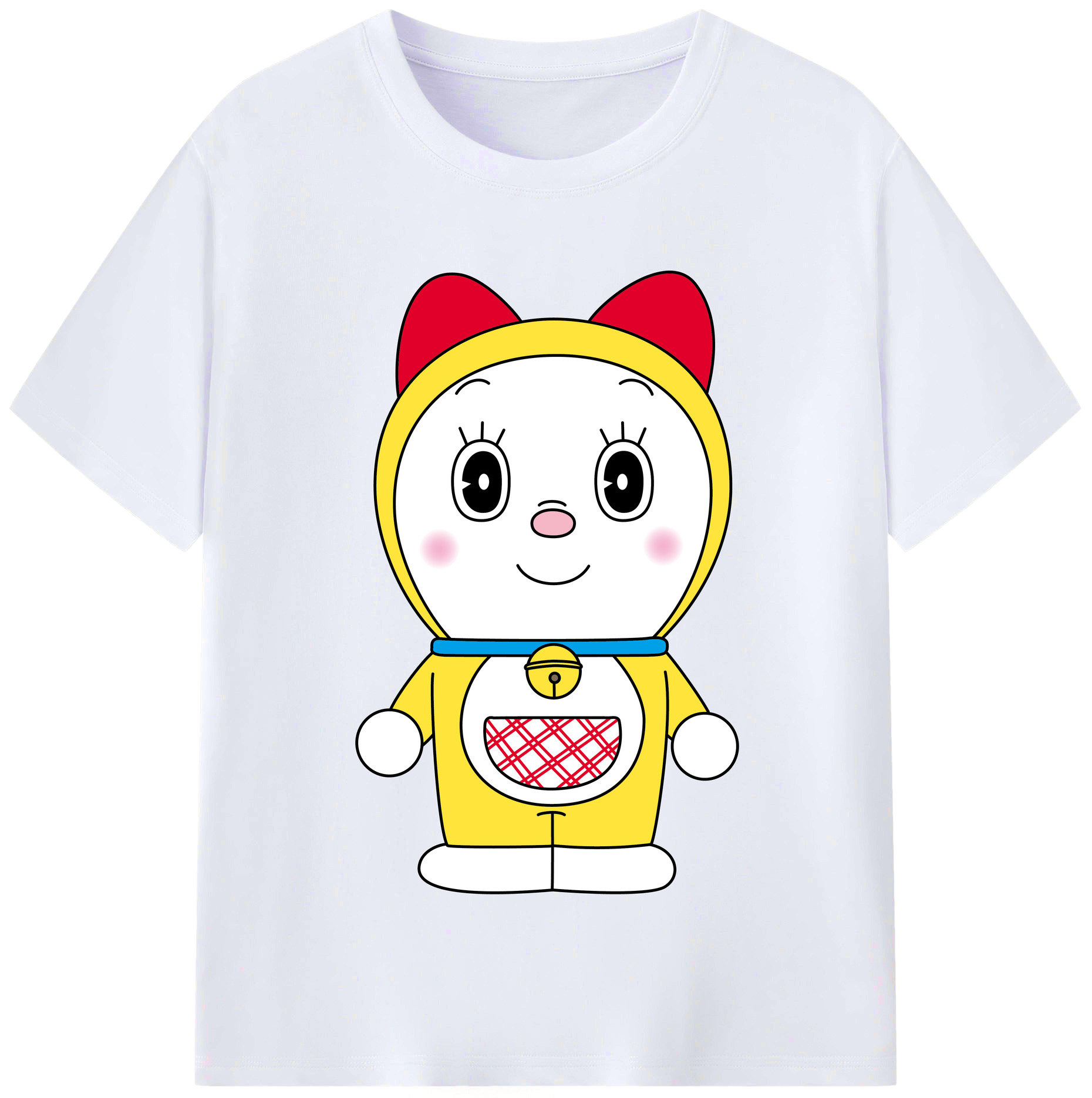 （画像用） ドラえもん ドラミ Doraemon Dorami レディースカジュアルプリントTシャツ（綿100％）