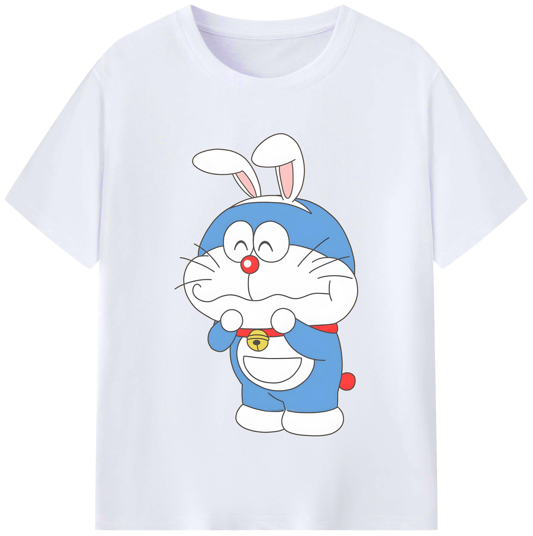 （画像用） ドラえもん Doraemon レディースカジュアルプリントTシャツ（綿100％）