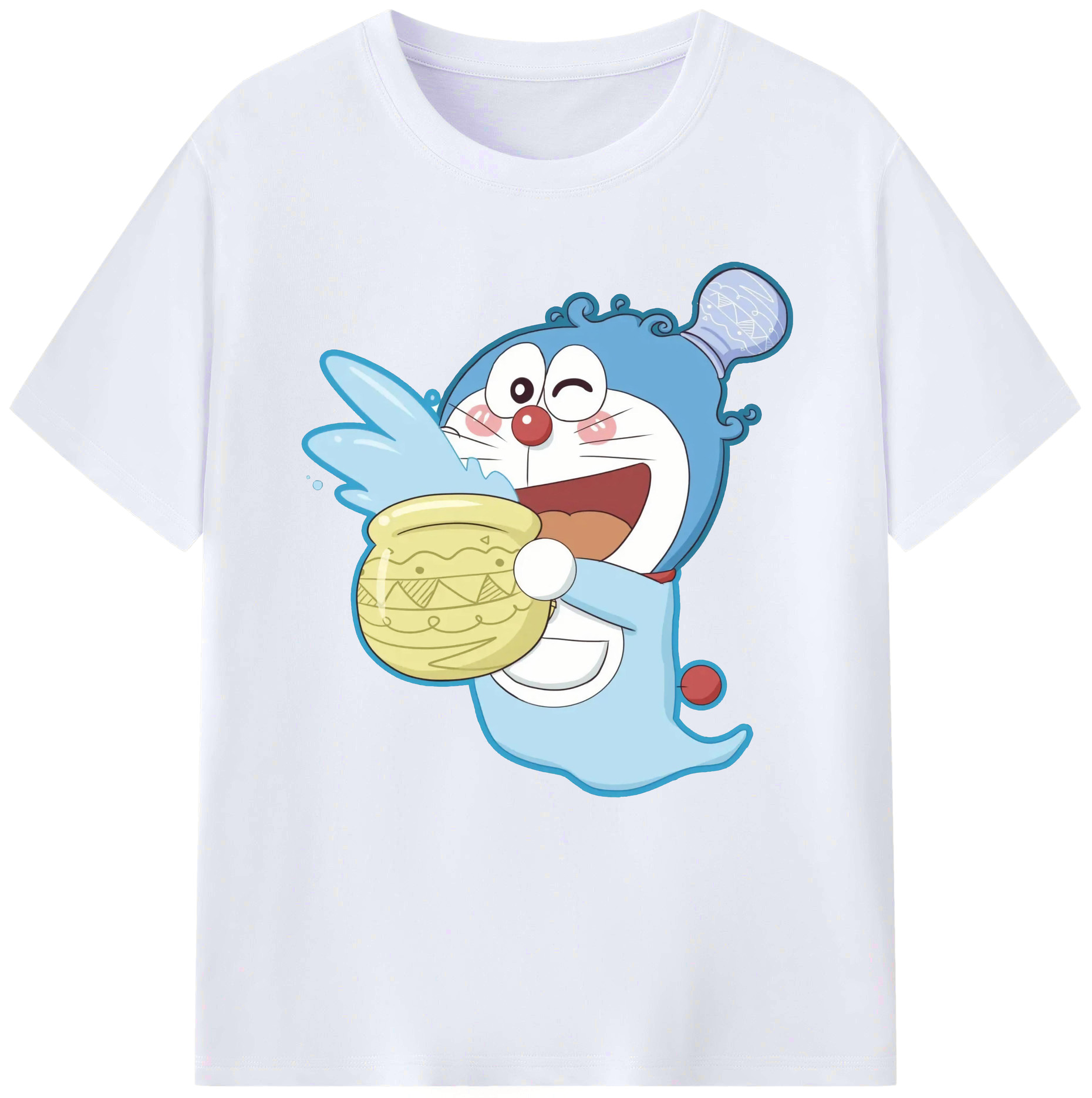 （画像用） ドラえもん Doraemon レディースカジュアルプリントTシャツ（綿100％）