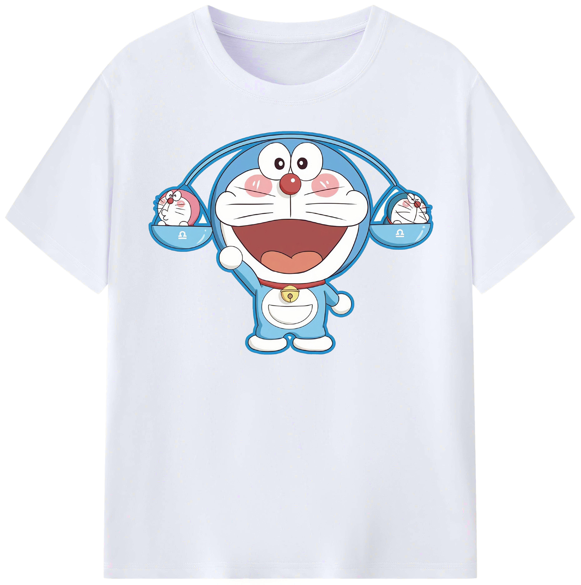 （画像用） ドラえもん Doraemon レディースカジュアルプリントTシャツ（綿100％）