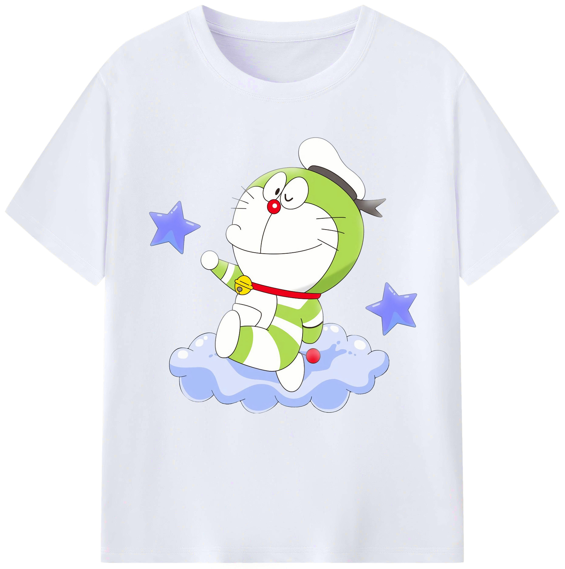 （画像用） ドラえもん Doraemon レディースカジュアルプリントTシャツ（綿100％）