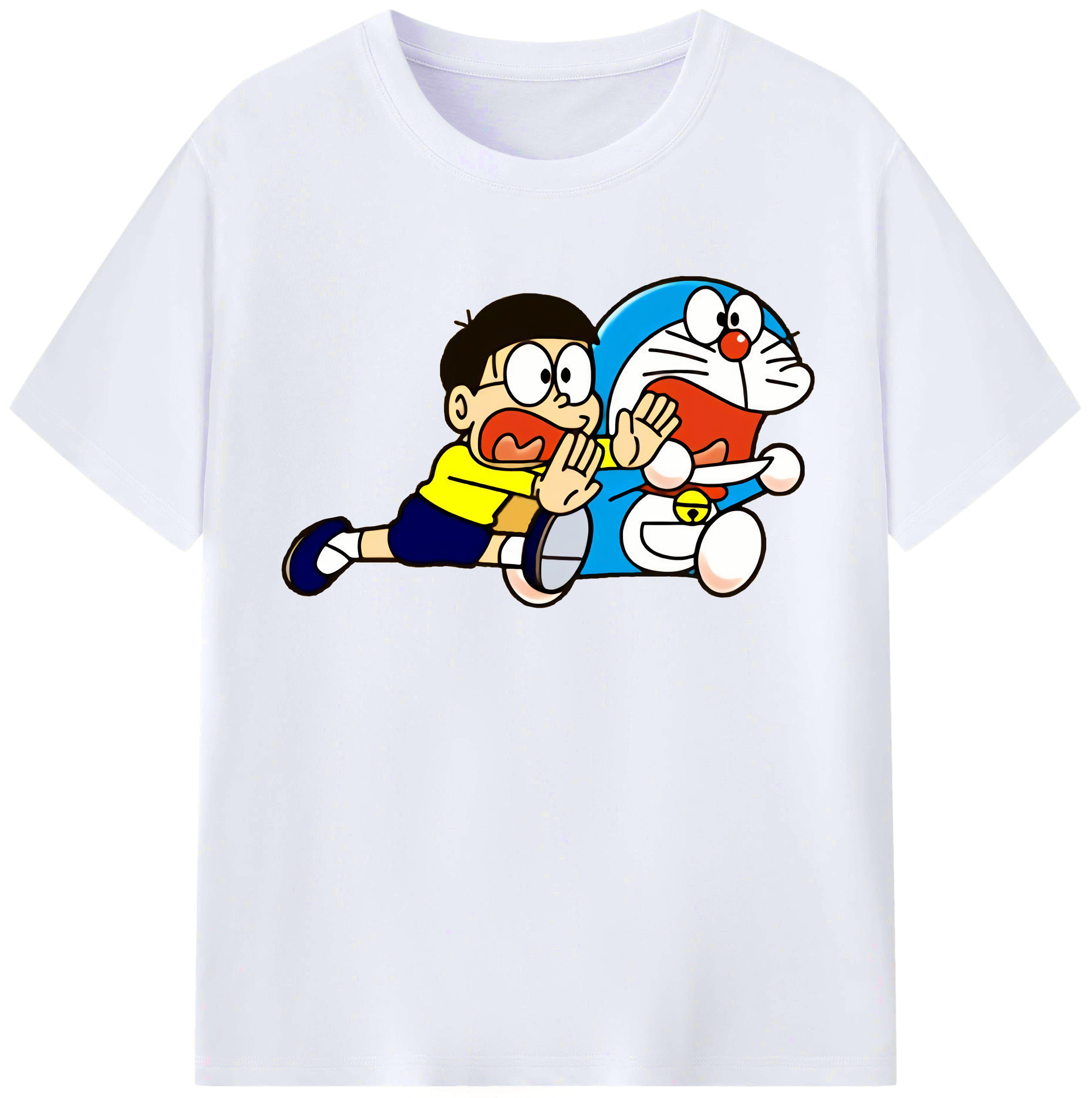 （画像用） ドラえもん Doraemon レディースカジュアルプリントTシャツ（綿100％）