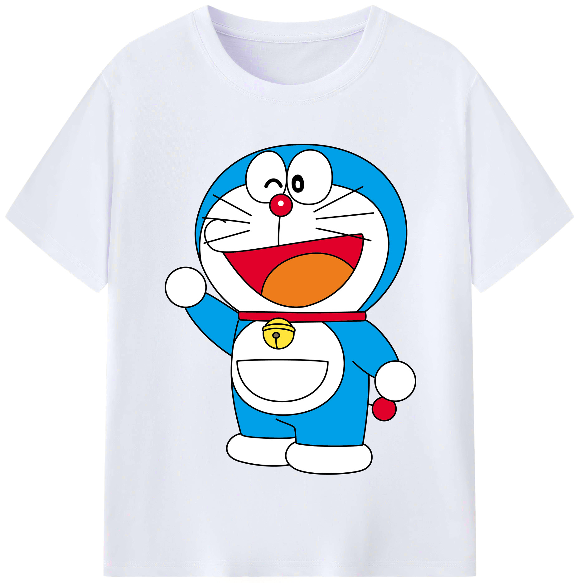 （画像用） ドラえもん Doraemon レディースカジュアルプリントTシャツ（綿100％）
