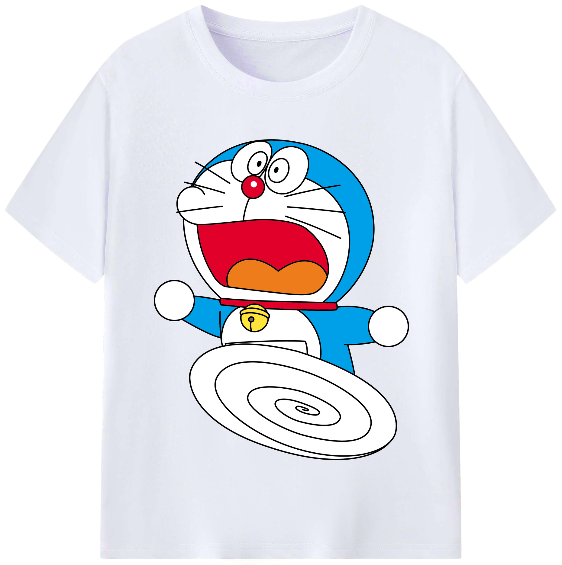 （画像用） ドラえもん Doraemon レディースカジュアルプリントTシャツ（綿100％）