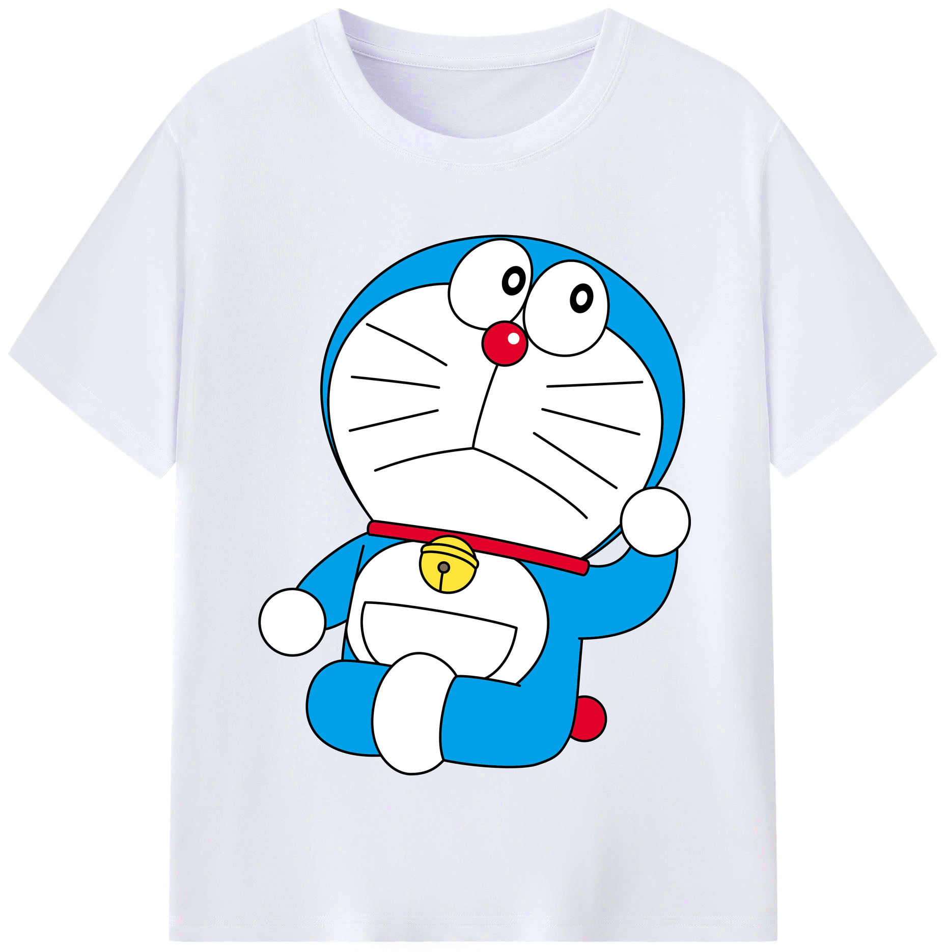 （画像用） ドラえもん Doraemon レディースカジュアルプリントTシャツ（綿100％）