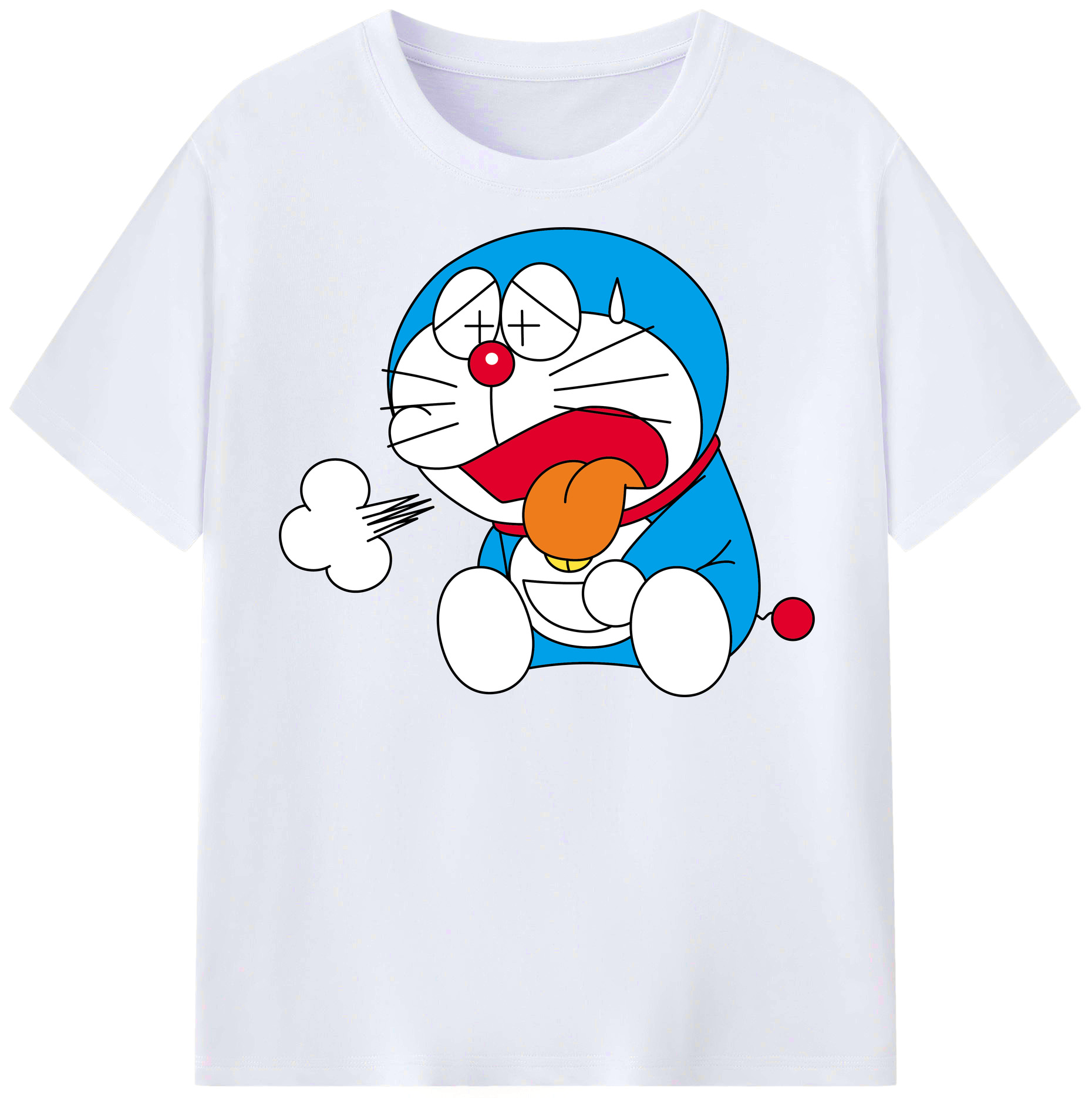 （画像用） ドラえもん Doraemon レディースカジュアルプリントTシャツ（綿100％）