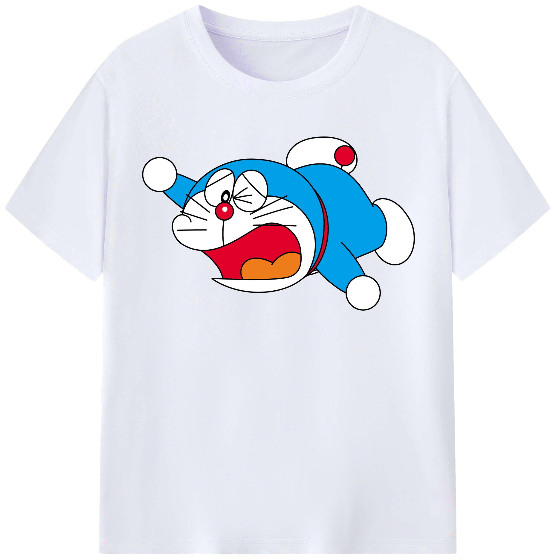 （画像用） ドラえもん Doraemon レディースカジュアルプリントTシャツ（綿100％）