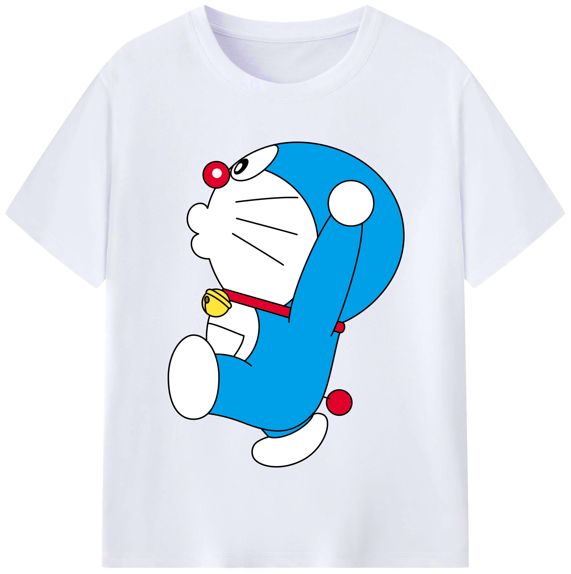 （画像用） ドラえもん Doraemon レディースカジュアルプリントTシャツ（綿100％）
