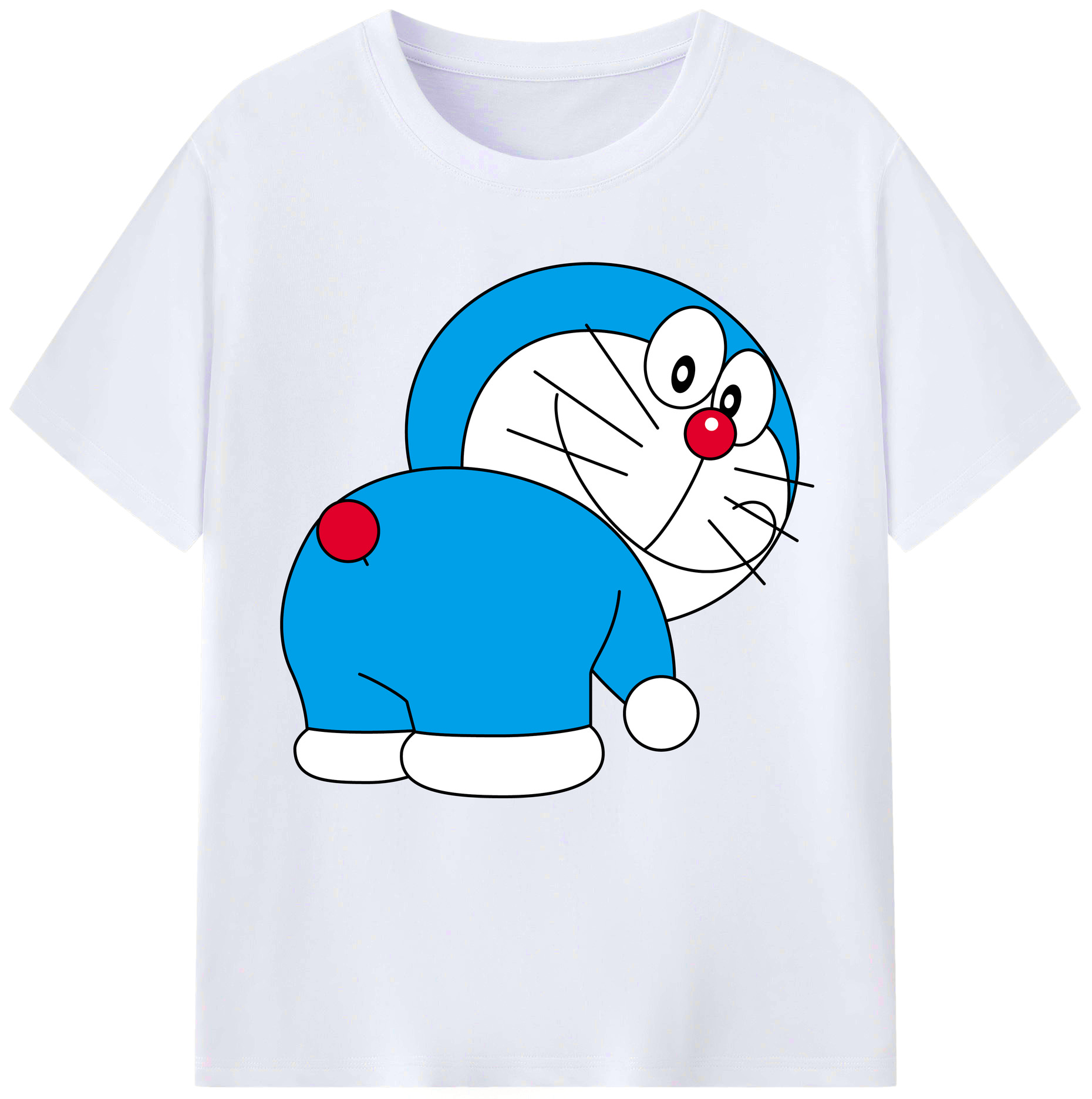 （画像用） ドラえもん Doraemon レディースカジュアルプリントTシャツ（綿100％）