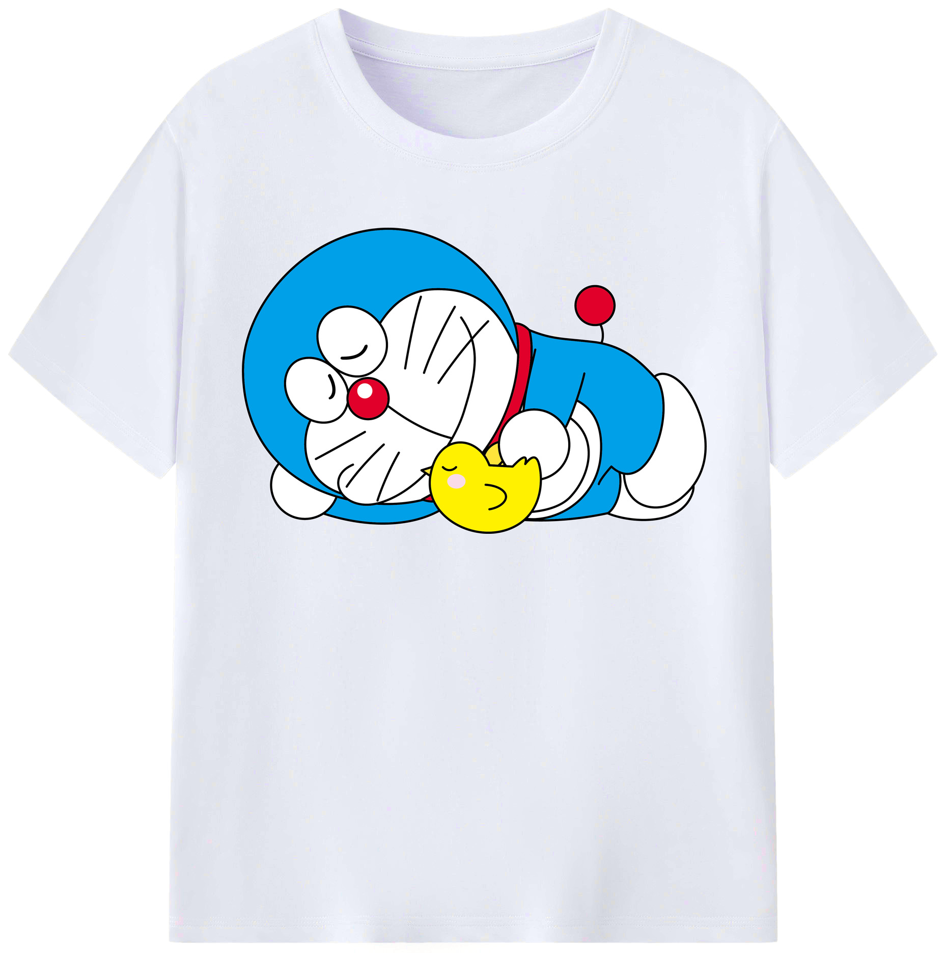 （画像用） ドラえもん Doraemon レディースカジュアルプリントTシャツ（綿100％）