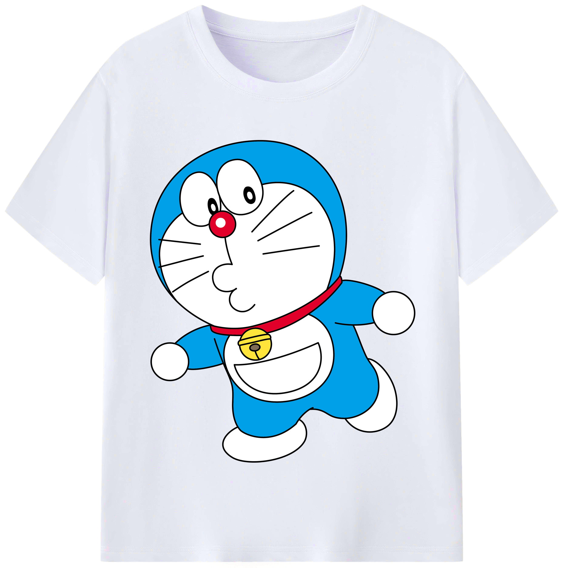 （画像用） ドラえもん Doraemon レディースカジュアルプリントTシャツ（綿100％）