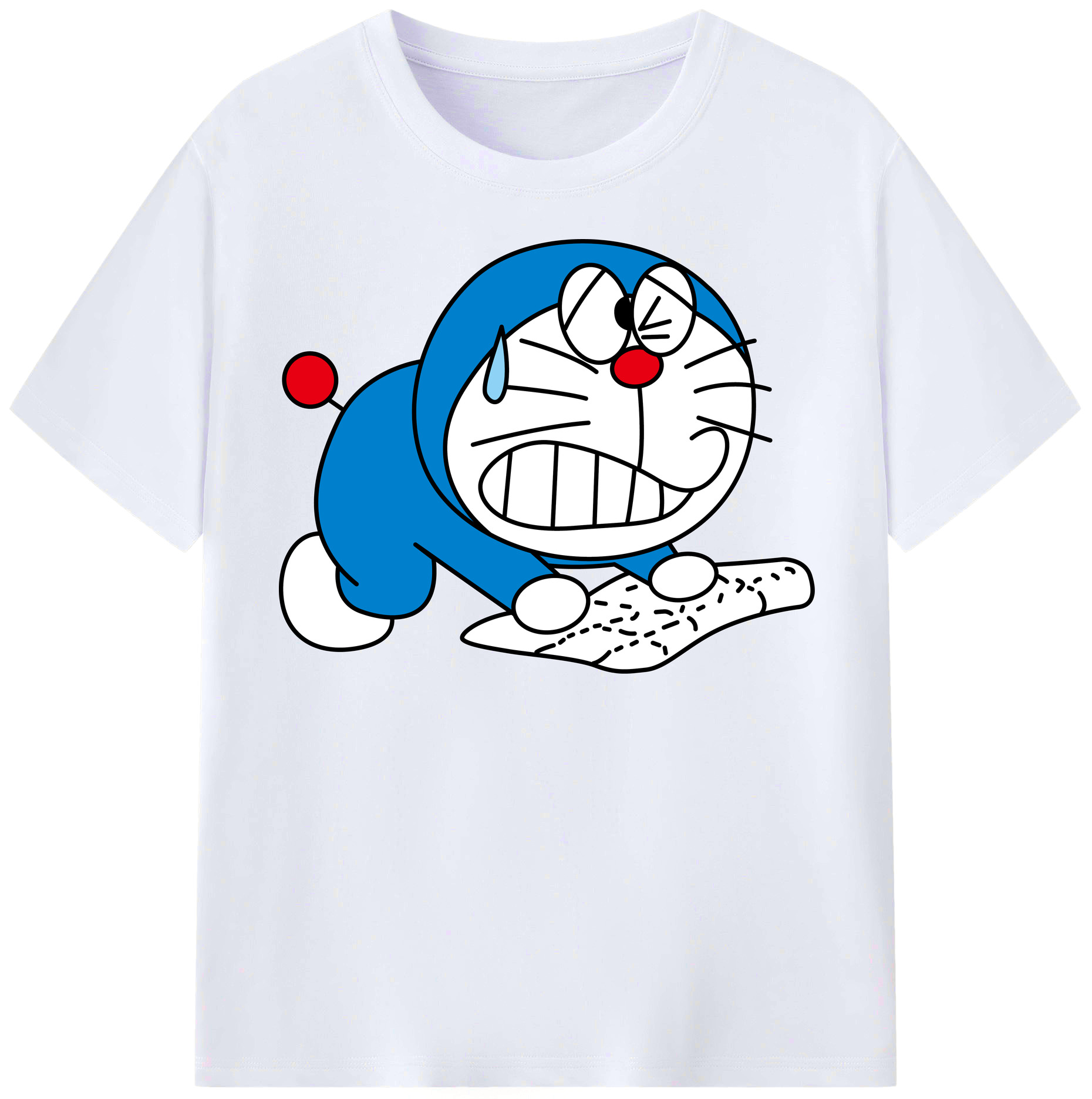 （画像用） ドラえもん Doraemon レディースカジュアルプリントTシャツ（綿100％）