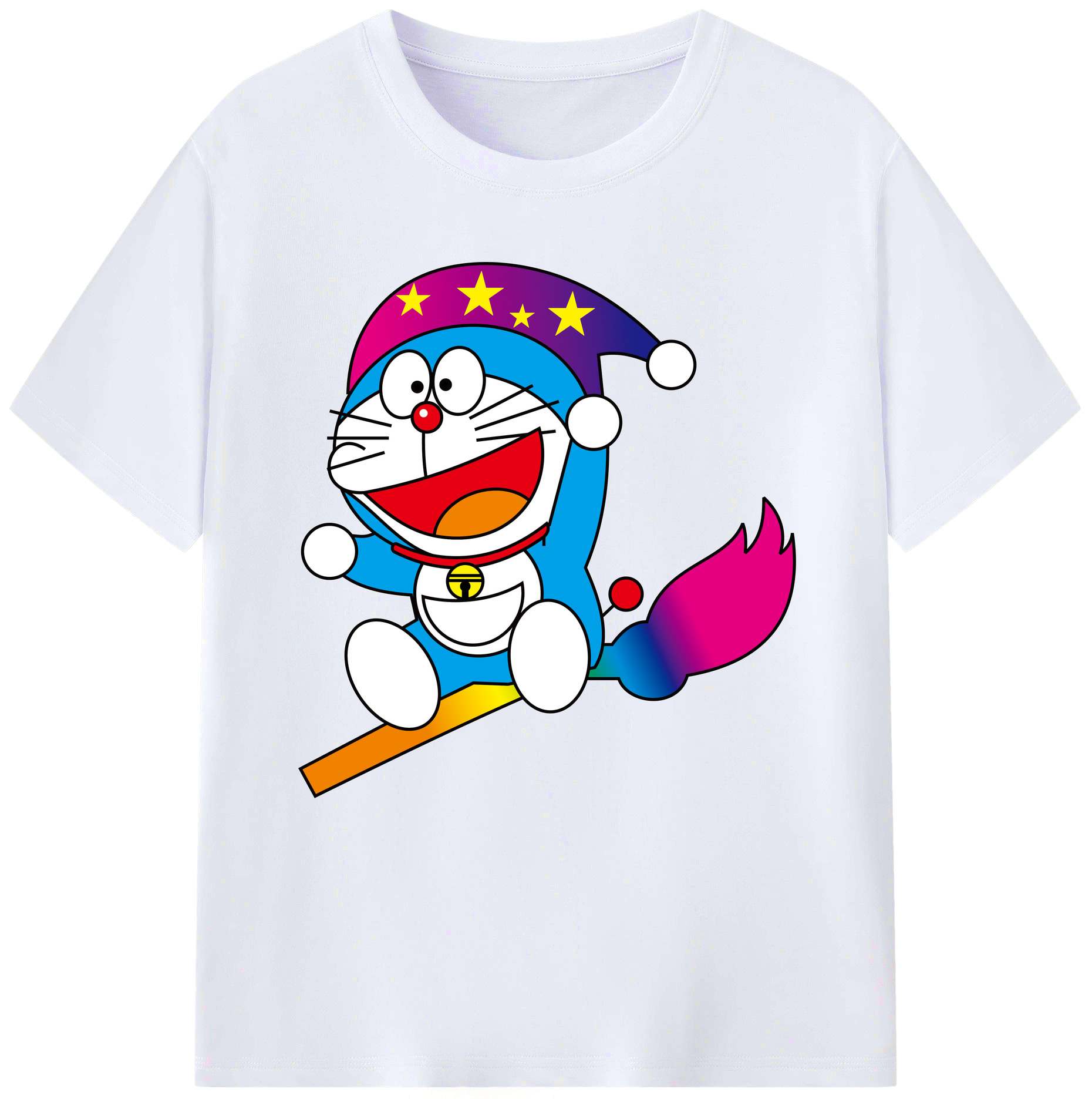 （画像用） ドラえもん Doraemon レディースカジュアルプリントTシャツ（綿100％）