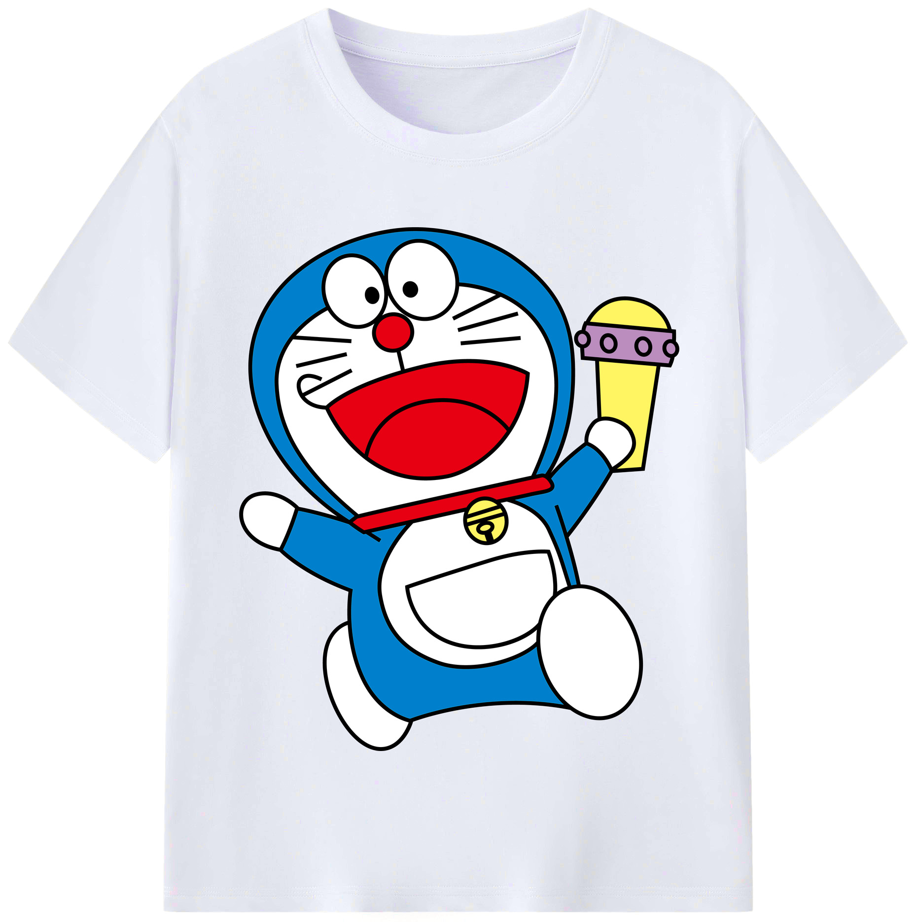 （画像用） ドラえもん Doraemon レディースカジュアルプリントTシャツ（綿100％）
