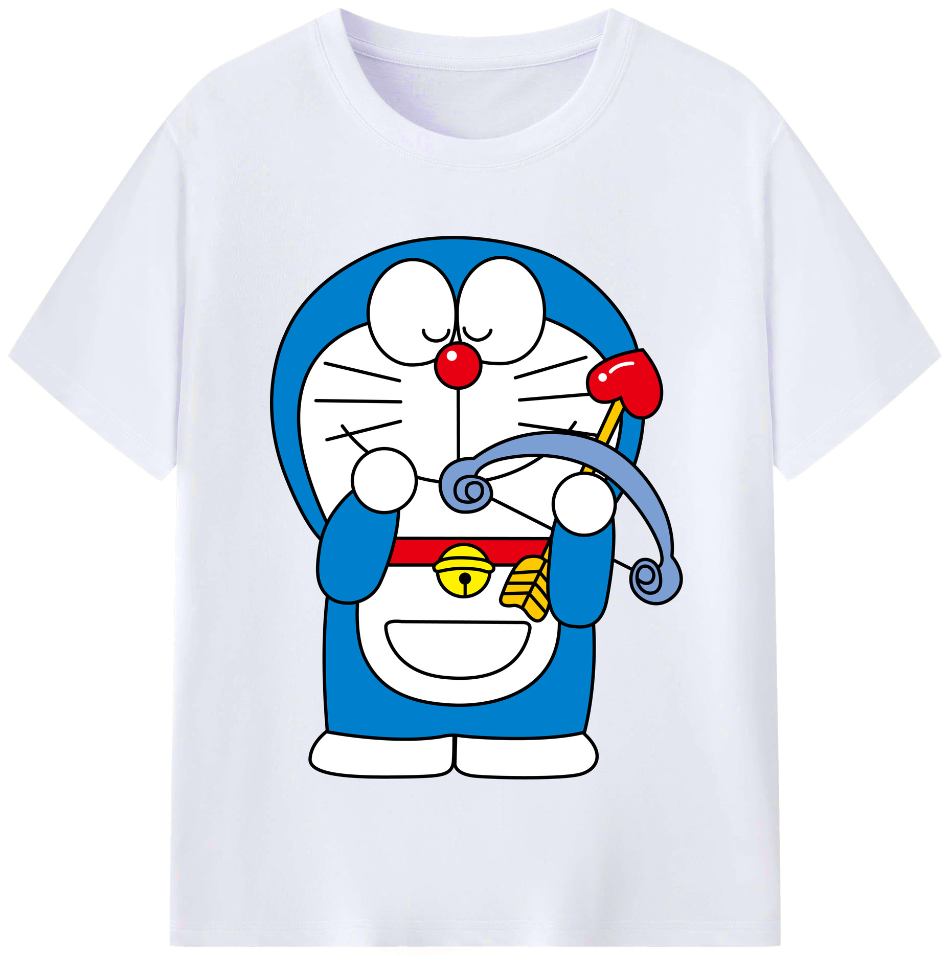（画像用） ドラえもん Doraemon レディースカジュアルプリントTシャツ（綿100％）