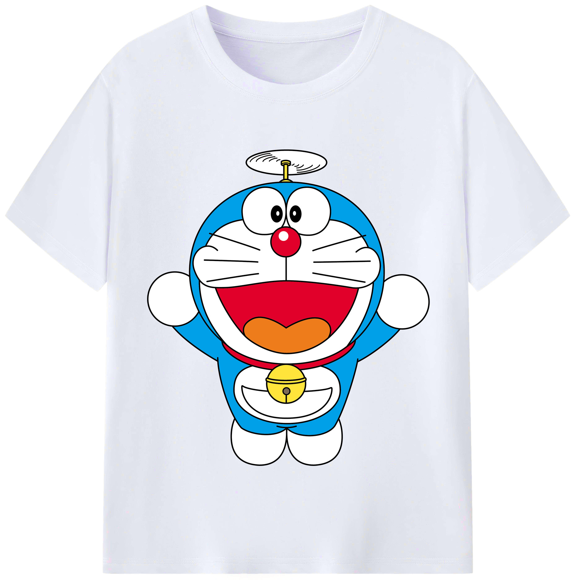 （画像用） ドラえもん Doraemon レディースカジュアルプリントTシャツ（綿100％）