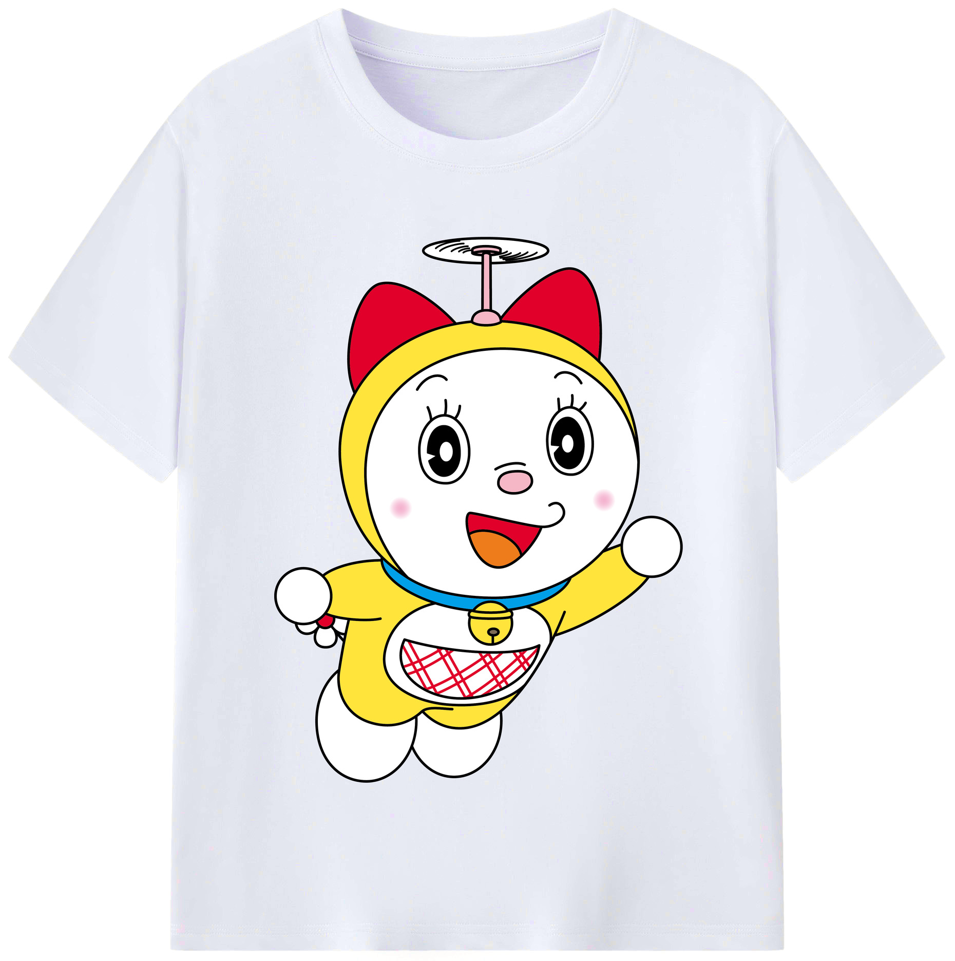 （画像用） ドラえもん ドラミ Doraemon Dorami レディースカジュアルプリントTシャツ（綿100％）