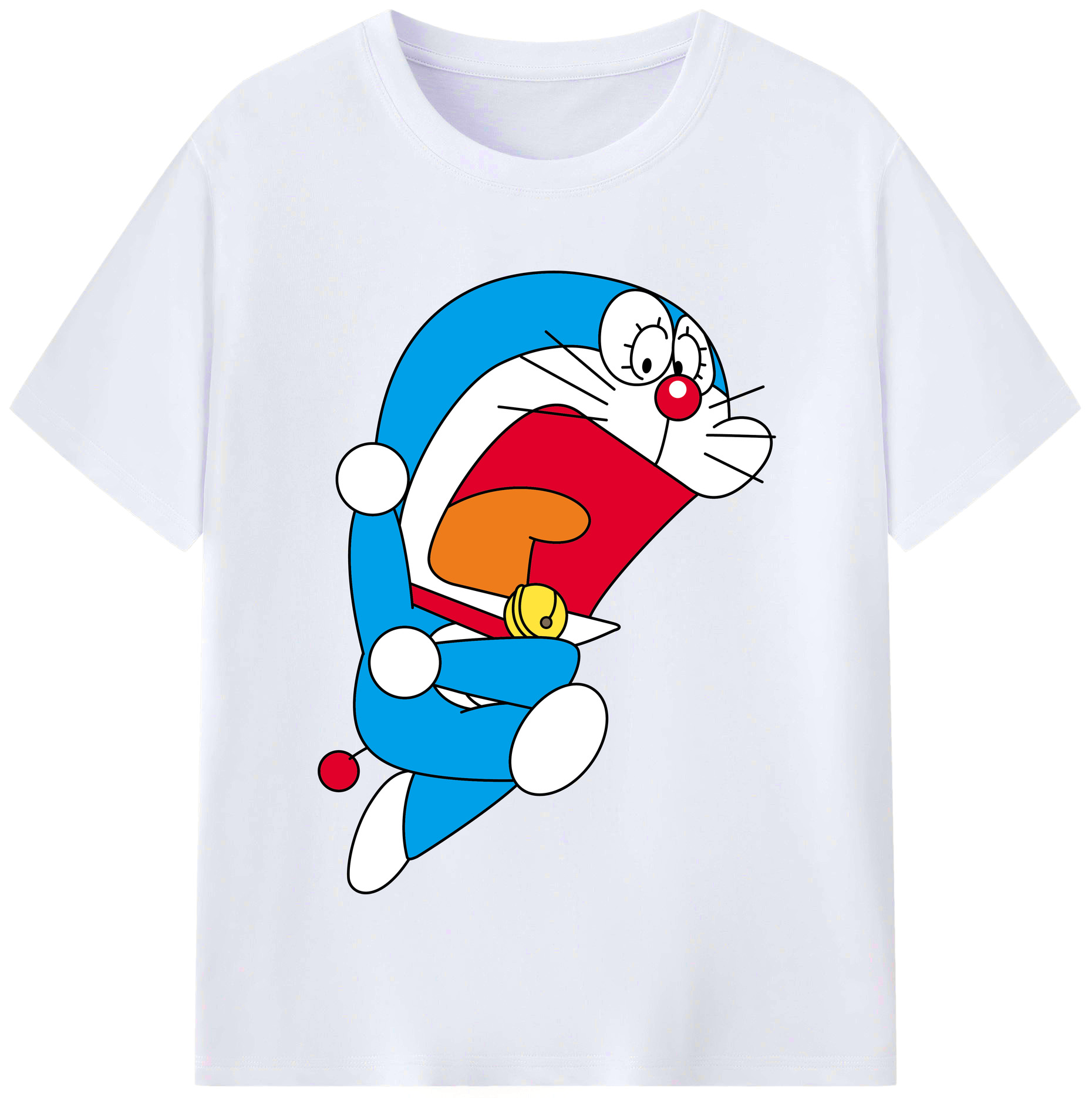 （画像用） ドラえもん Doraemon レディースカジュアルプリントTシャツ（綿100％）