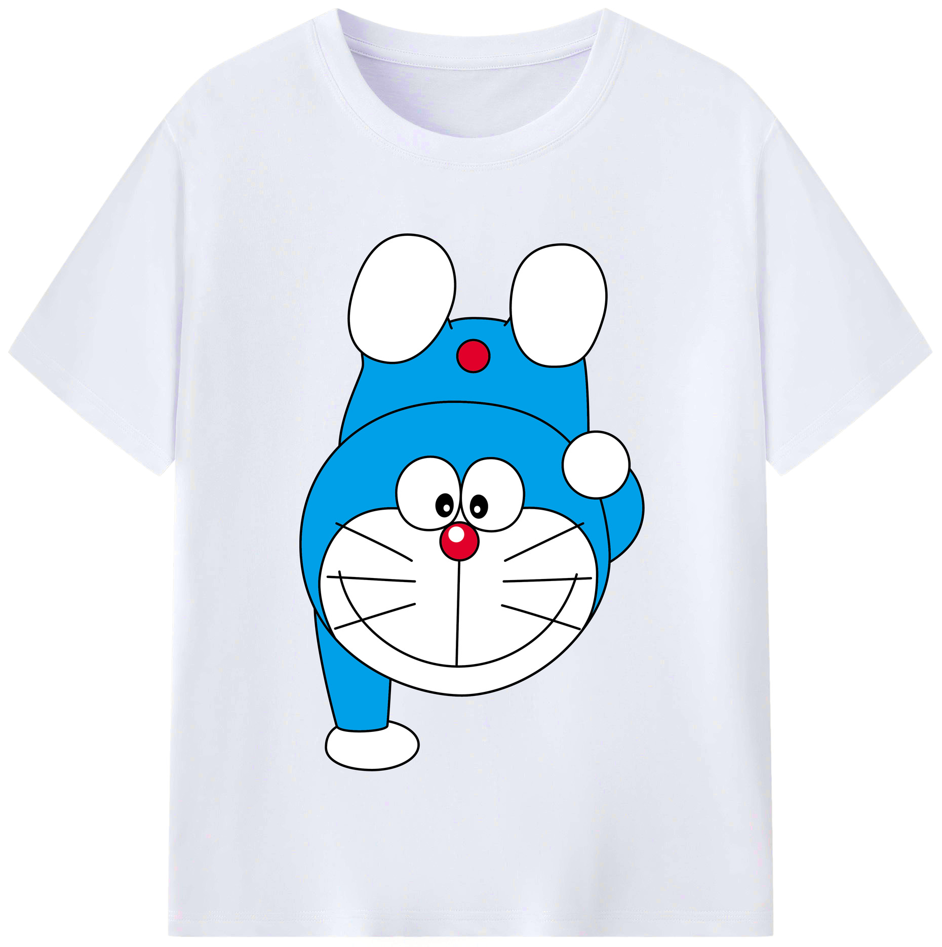 （画像用） ドラえもん Doraemon レディースカジュアルプリントTシャツ（綿100％）