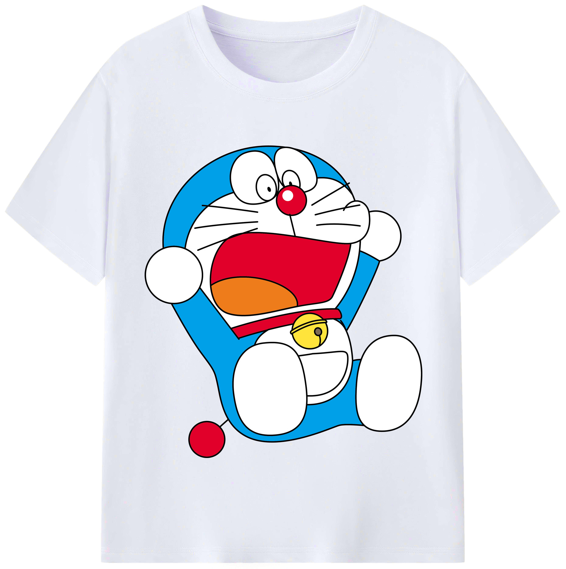 （画像用） ドラえもん Doraemon レディースカジュアルプリントTシャツ（綿100％）