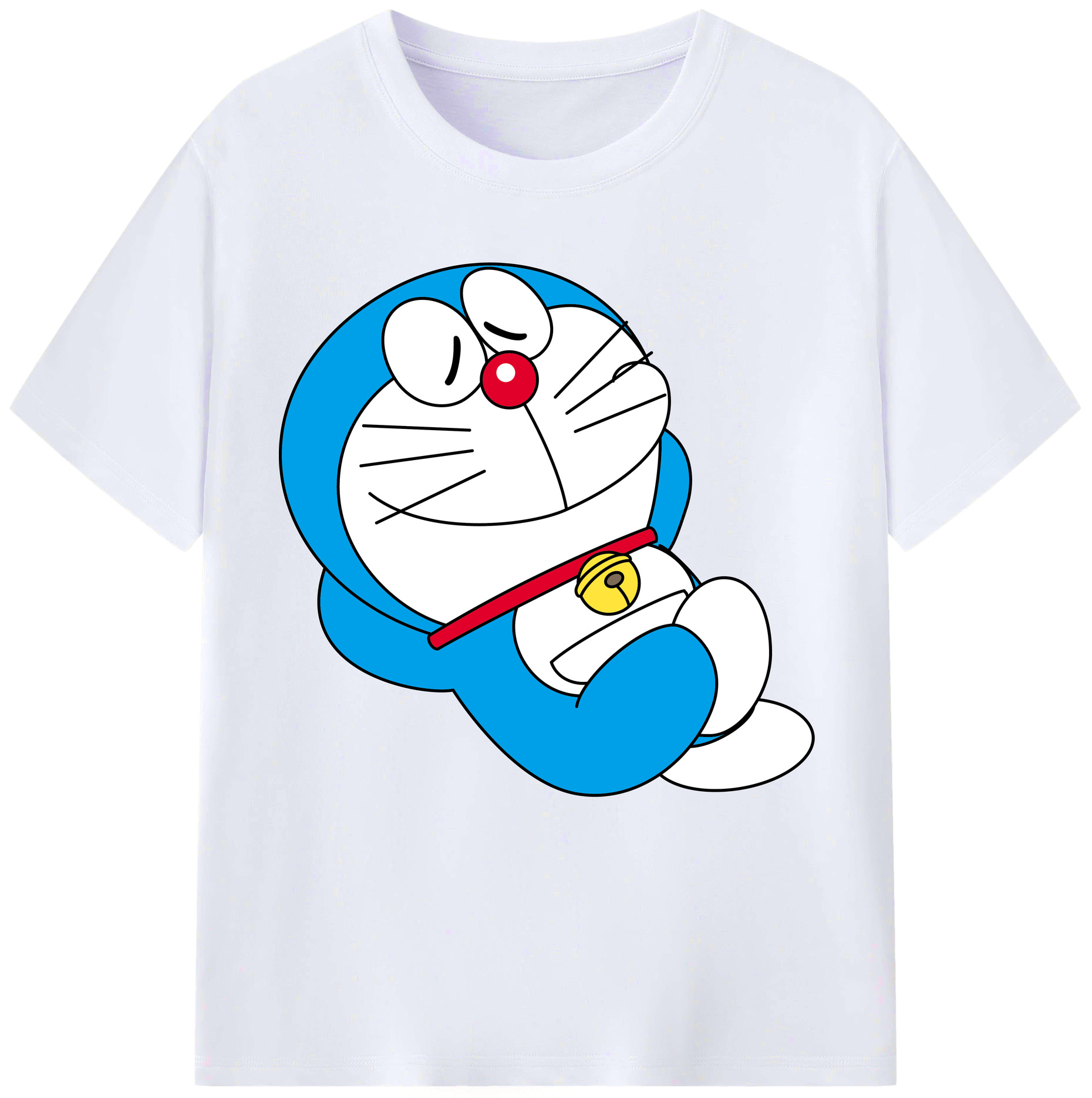 （画像用） ドラえもん Doraemon レディースカジュアルプリントTシャツ（綿100％）