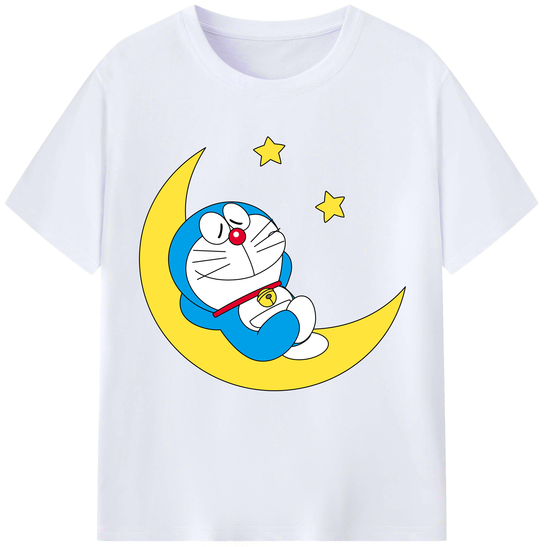 （画像用） ドラえもん Doraemon レディースカジュアルプリントTシャツ（綿100％）