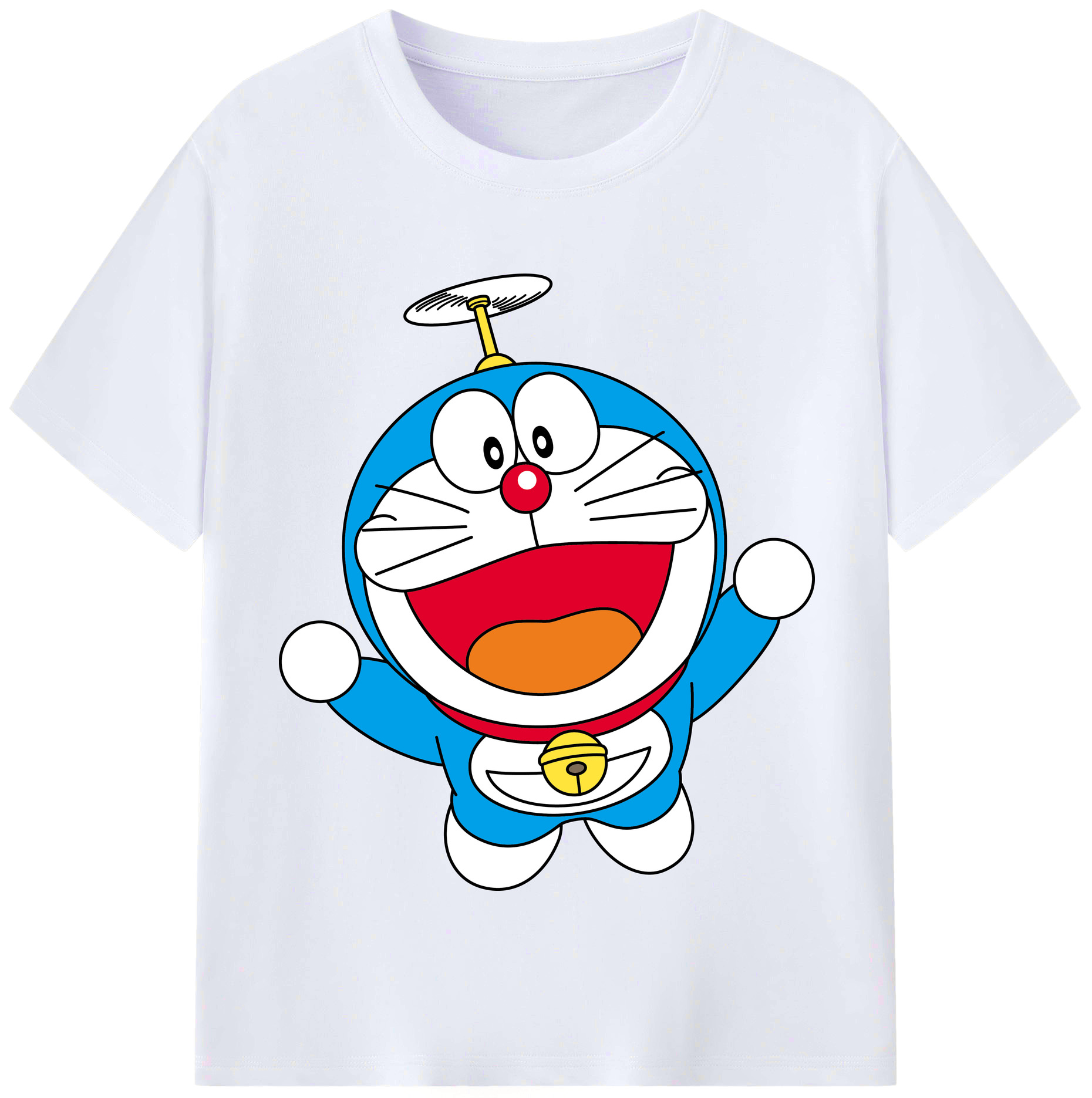 （画像用） ドラえもん Doraemon レディースカジュアルプリントTシャツ（綿100％）