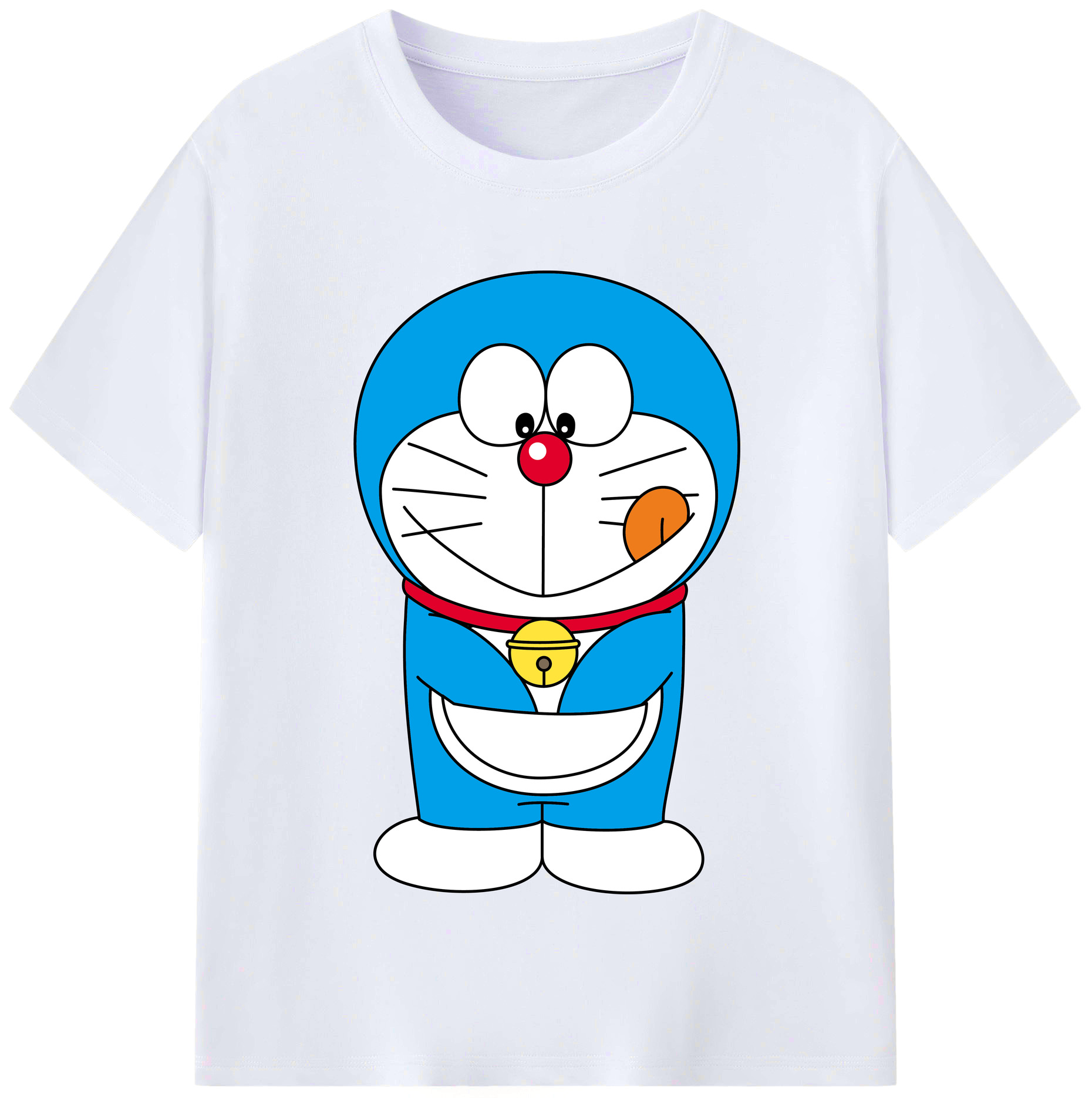（画像用） ドラえもん Doraemon レディースカジュアルプリントTシャツ（綿100％）