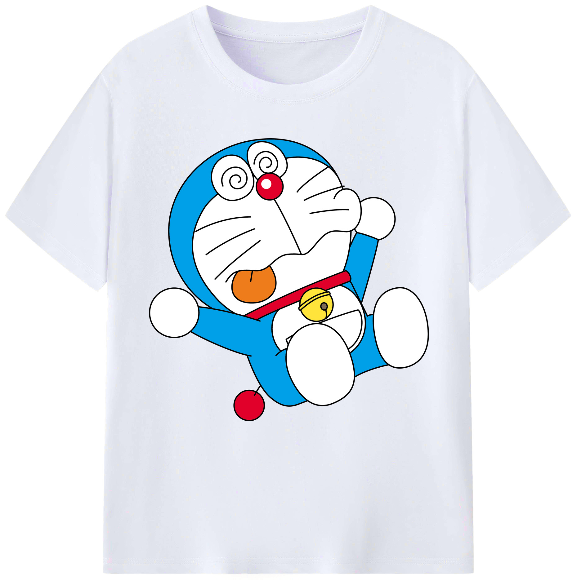 （画像用） ドラえもん Doraemon レディースカジュアルプリントTシャツ（綿100％）