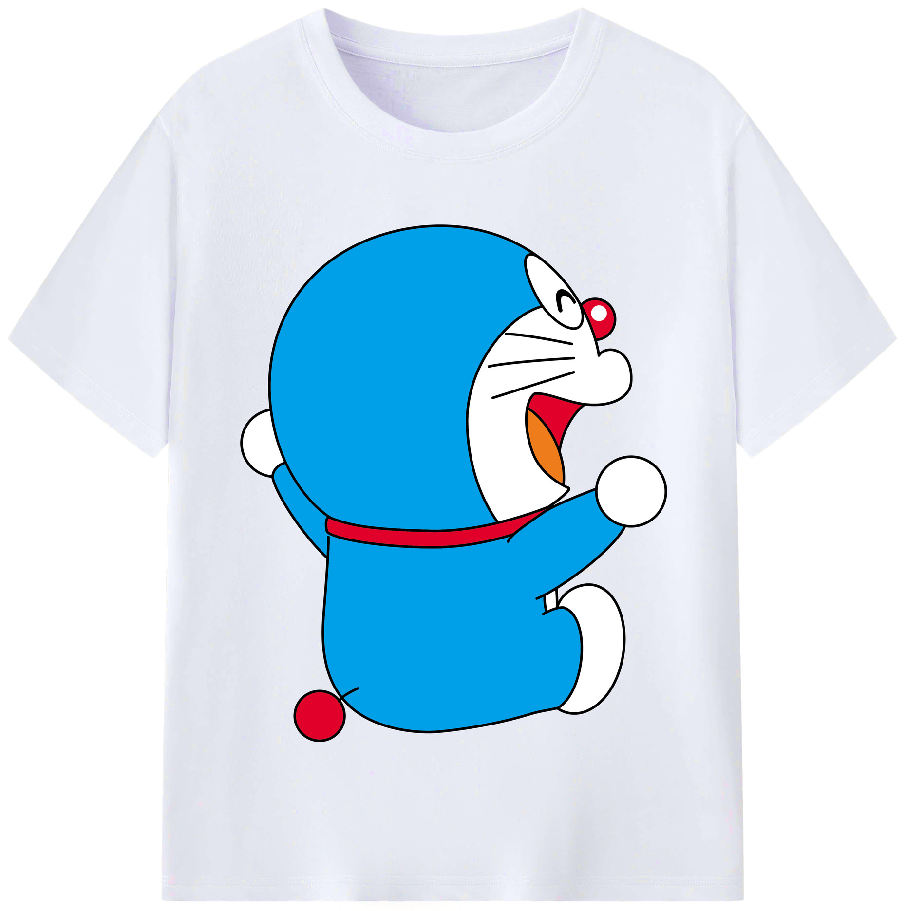 （画像用） ドラえもん Doraemon レディースカジュアルプリントTシャツ（綿100％）