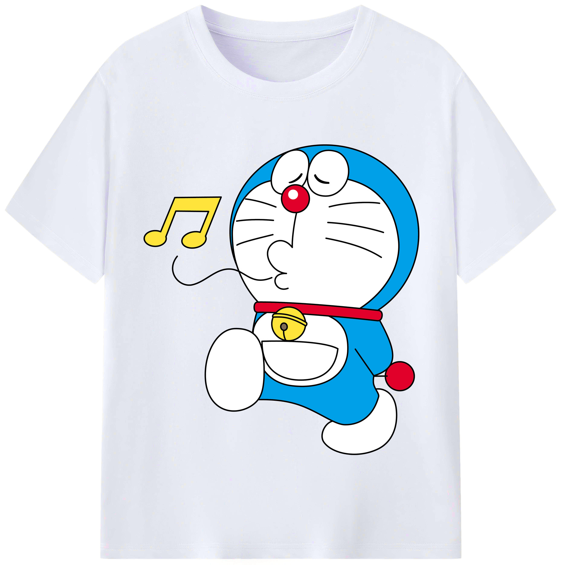 （画像用） ドラえもん Doraemon レディースカジュアルプリントTシャツ（綿100％）