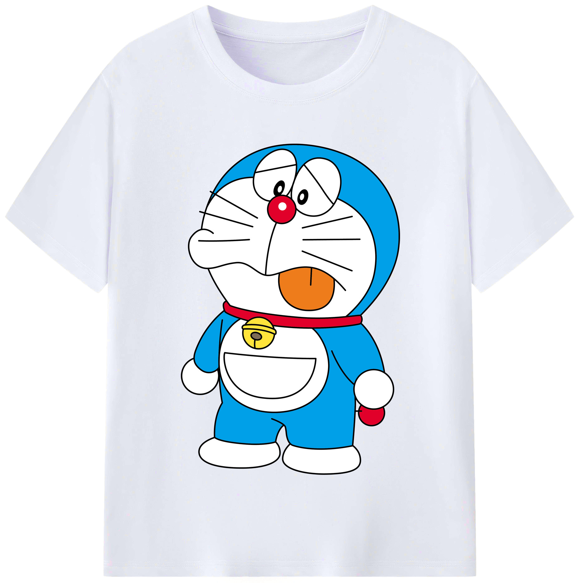 （画像用） ドラえもん Doraemon レディースカジュアルプリントTシャツ（綿100％）
