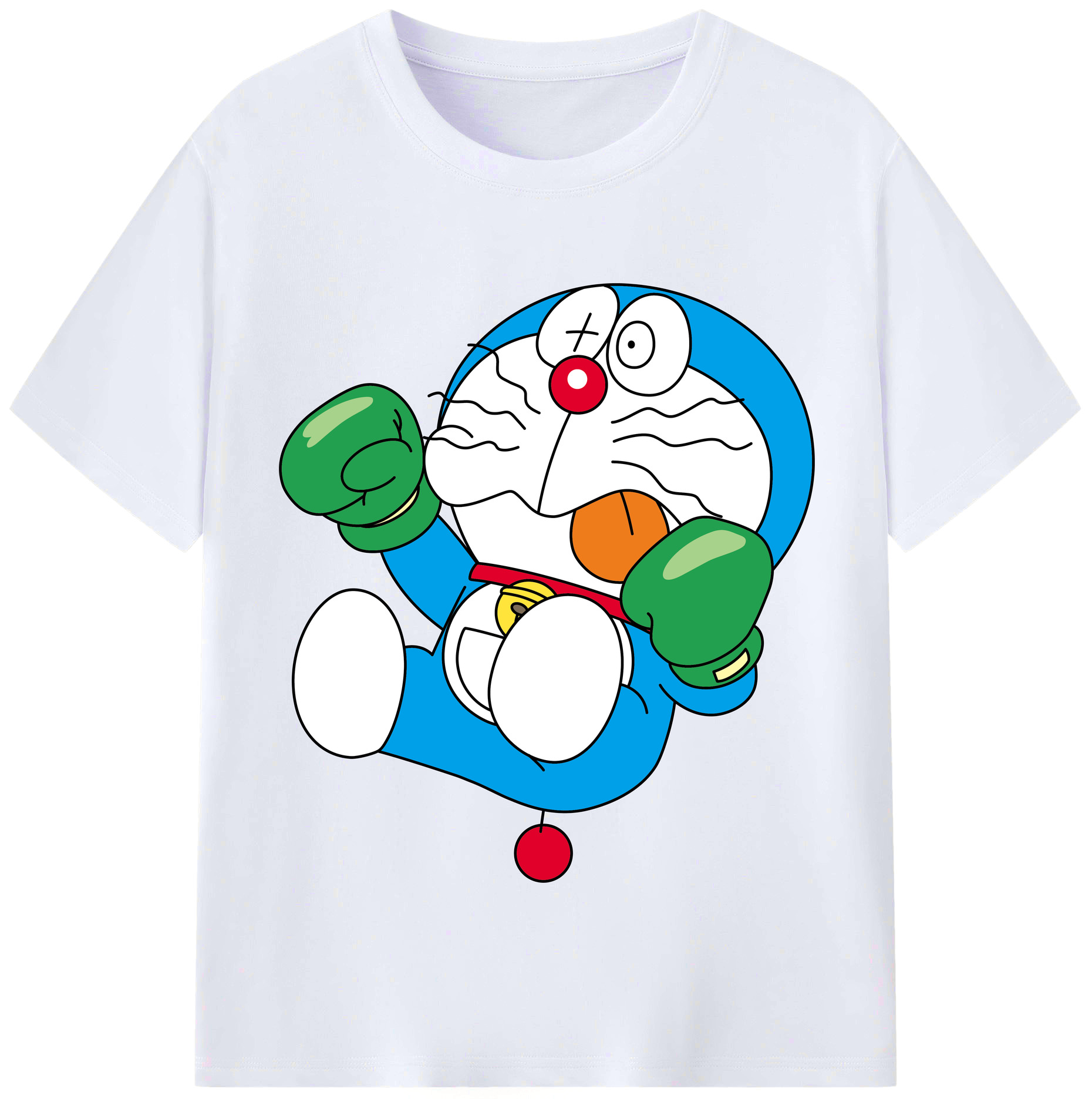 （画像用） ドラえもん Doraemon レディースカジュアルプリントTシャツ（綿100％）